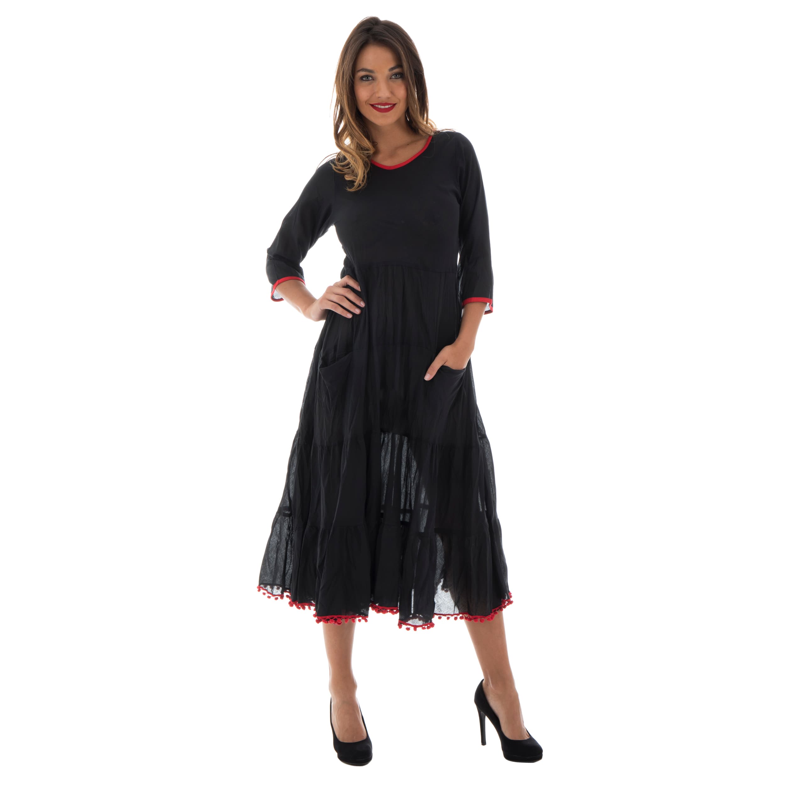 Robe été Barrow - 100% coton - noir - Petit Prix ! - Akoustik Online