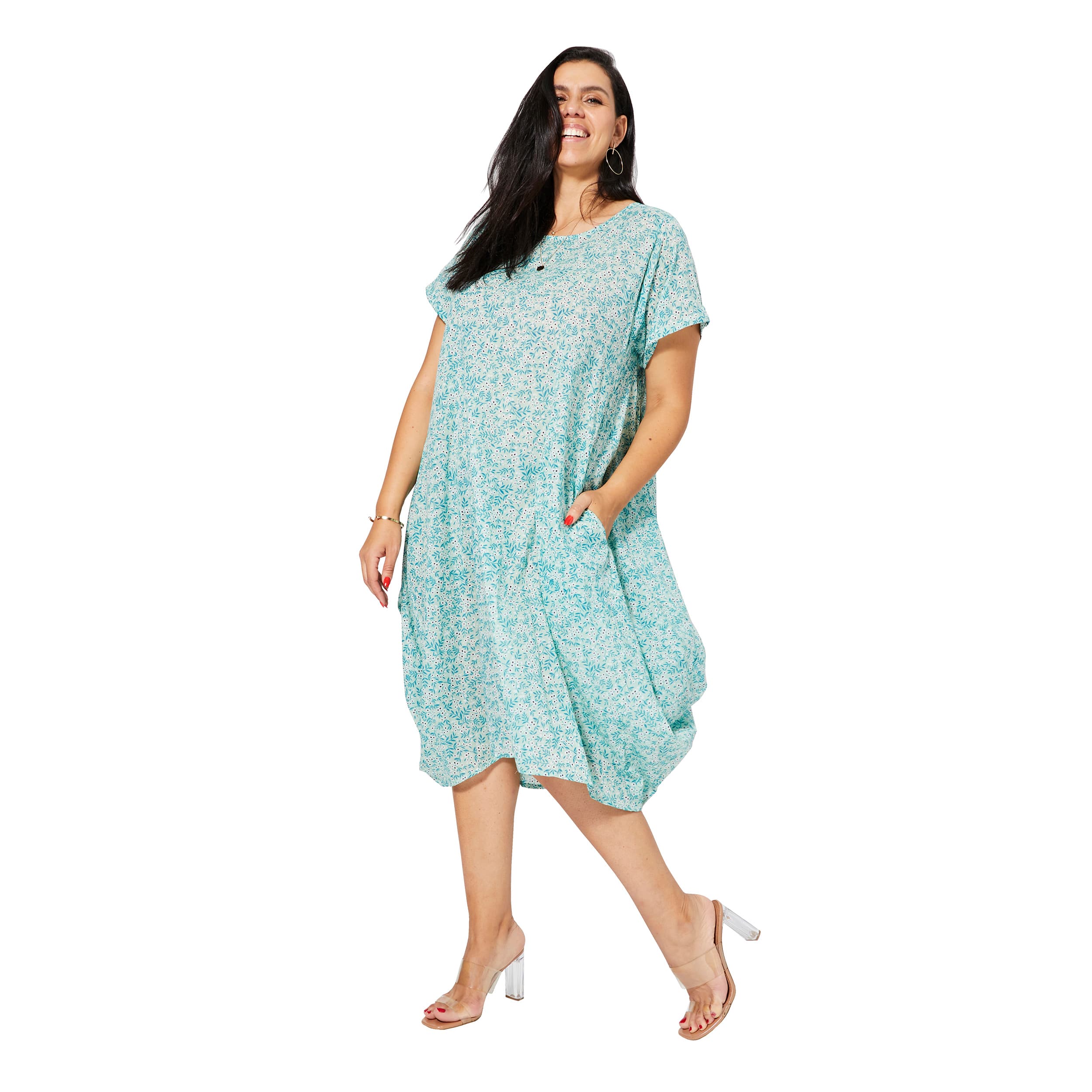 Robe été mi-longue manches courtes Tiburcio - Akoustik Online
