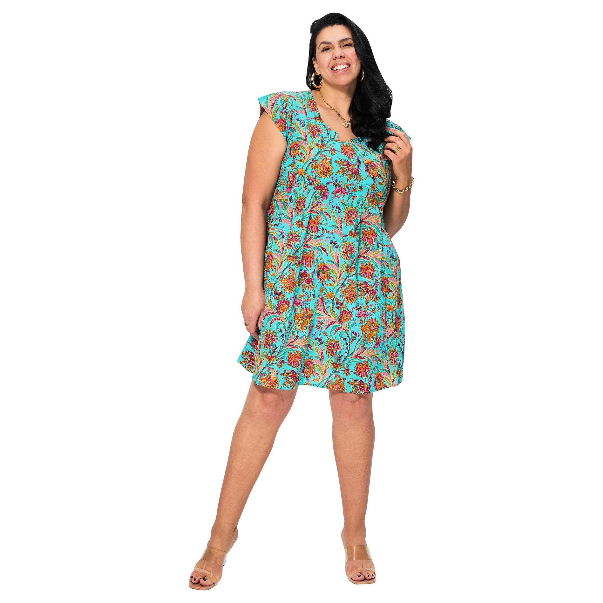 Robe été courte manches courtes Kester - 100% coton - Akoustik Online