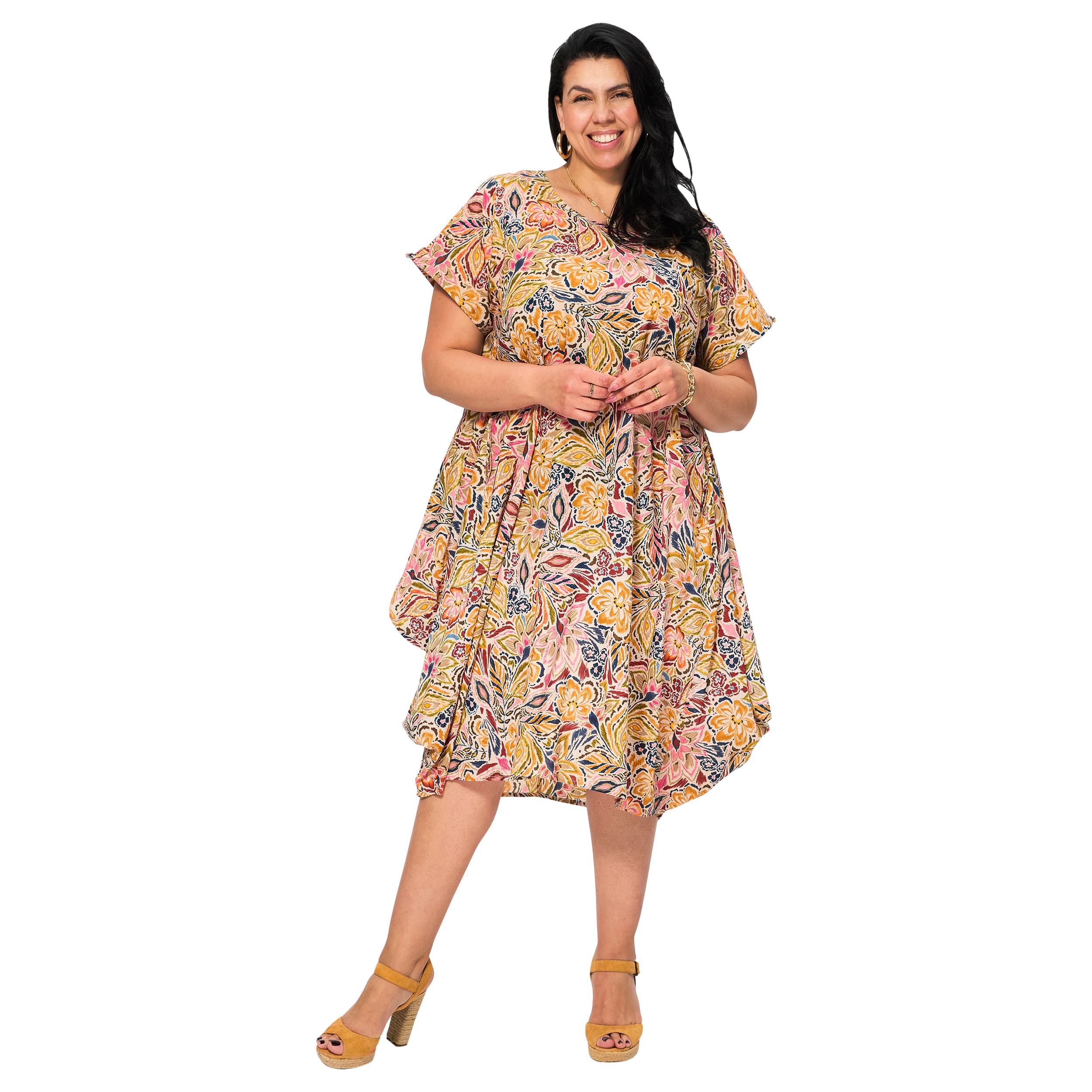 Robe été mi-longue manches courtes Allie - Akoustik Online