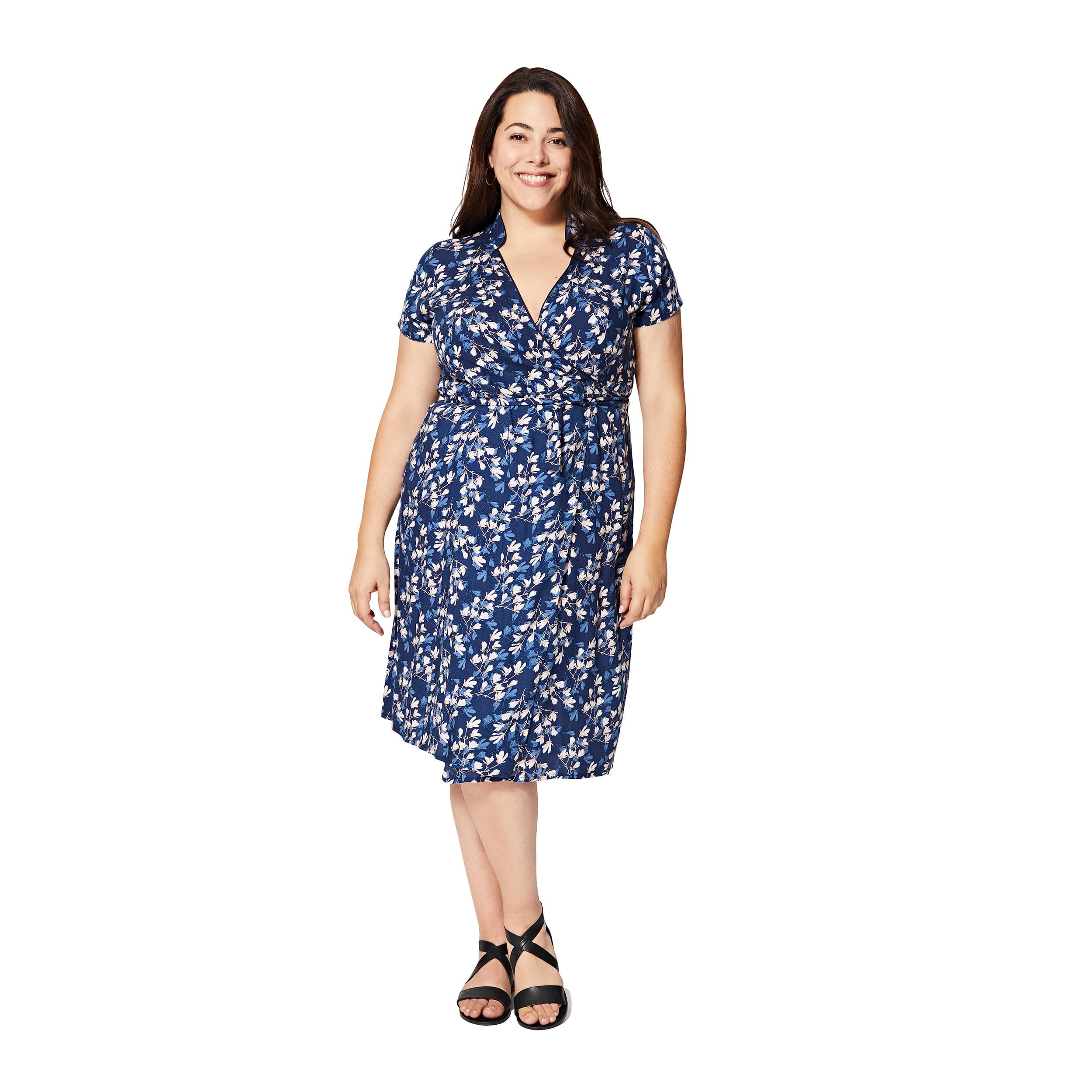 Robe été Joséfa - 100% viscose - bleu, blanc, creme - Akoustik Online
