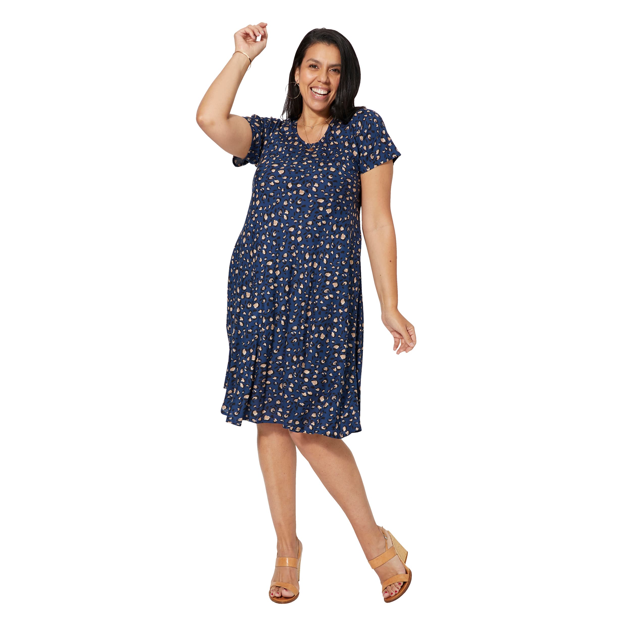 Robe été courte manches courtes Abban - 100% viscose - Akoustik Online