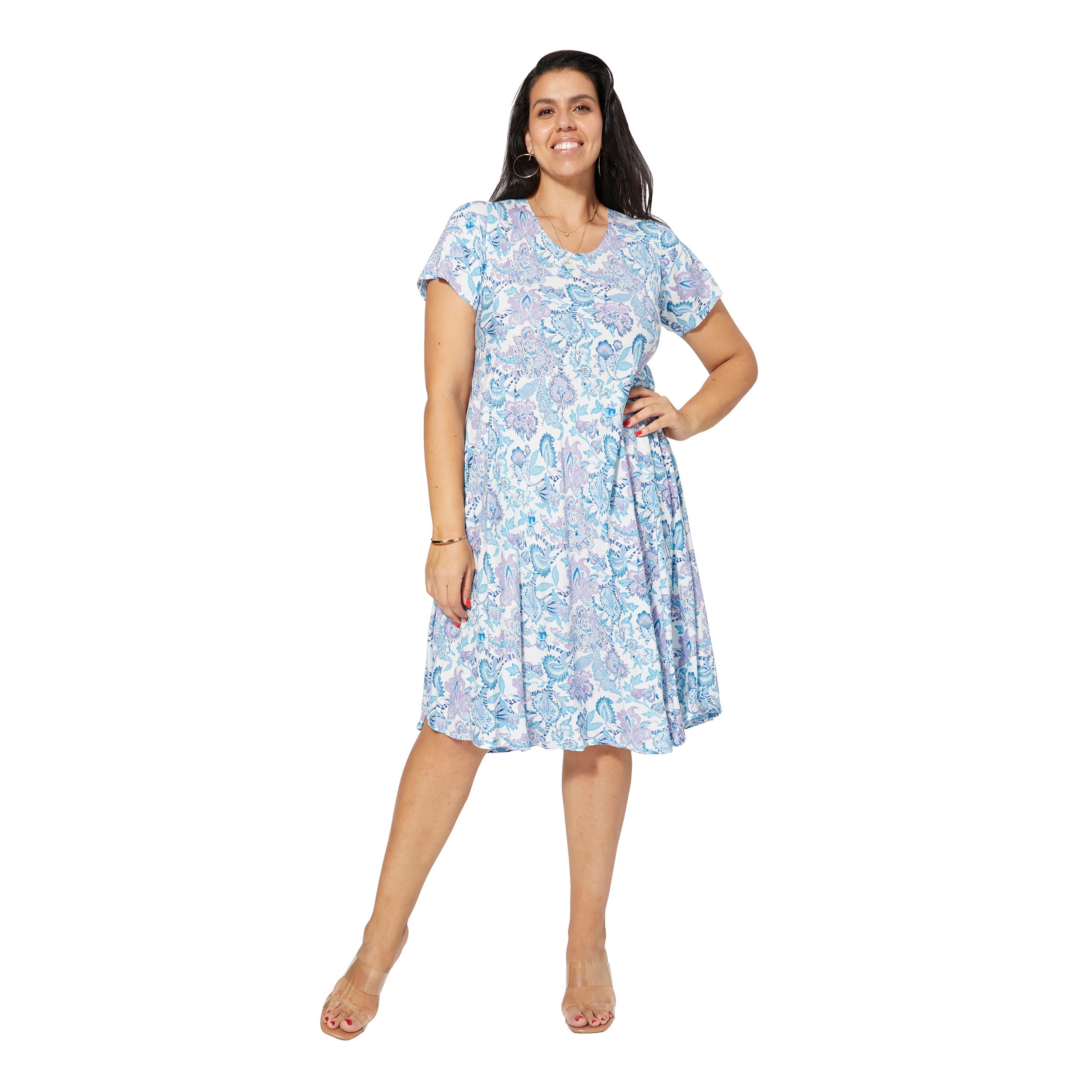 Robe été courte manches courtes Abbas - 100% viscose - Akoustik Online
