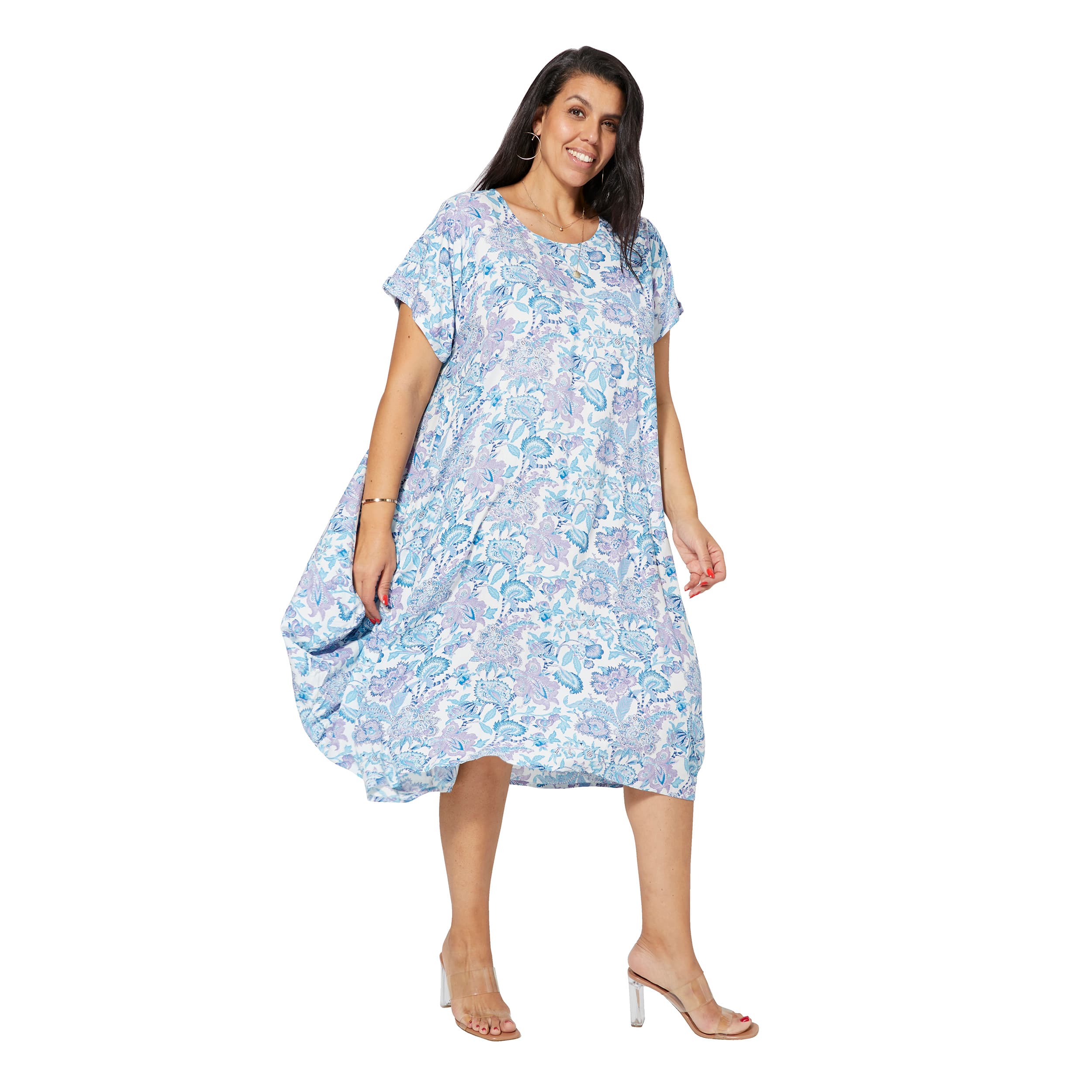 Robe été mi-longue manches courtes Isadore - Akoustik Online
