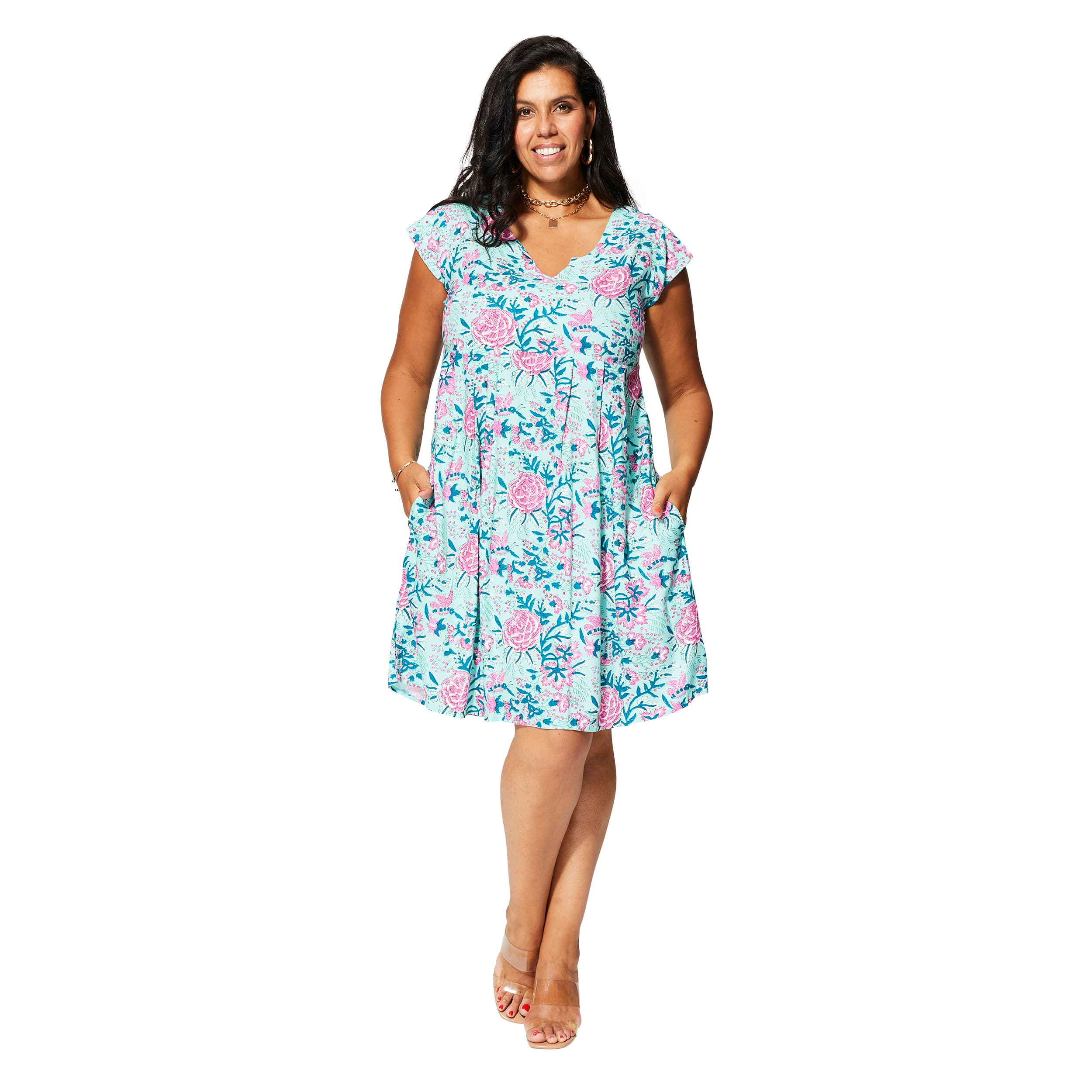 Robe été courte manches courtes Syd - 100% viscose - Akoustik Online