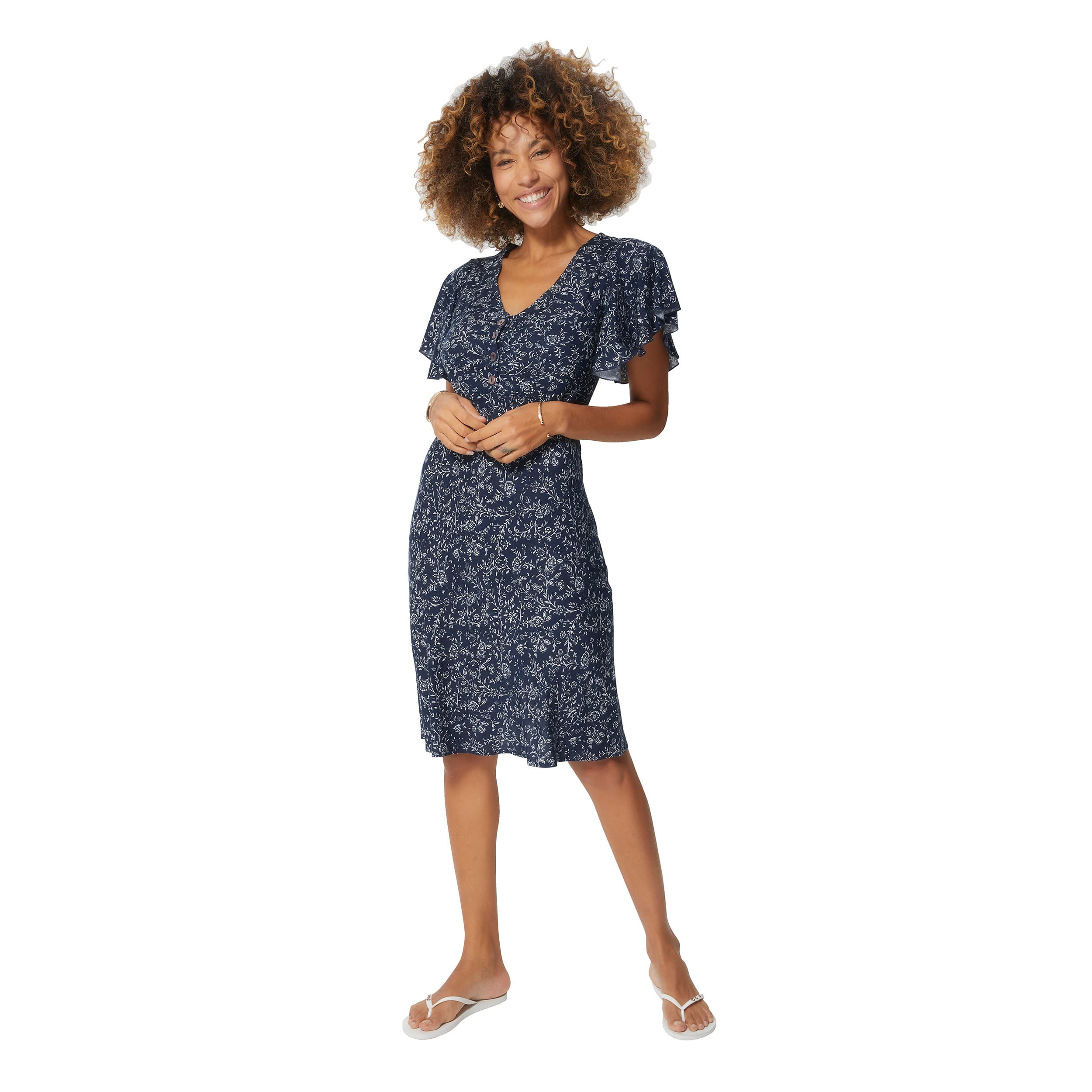 Robe été courte manches courtes Vada - 100% viscose - Akoustik Online
