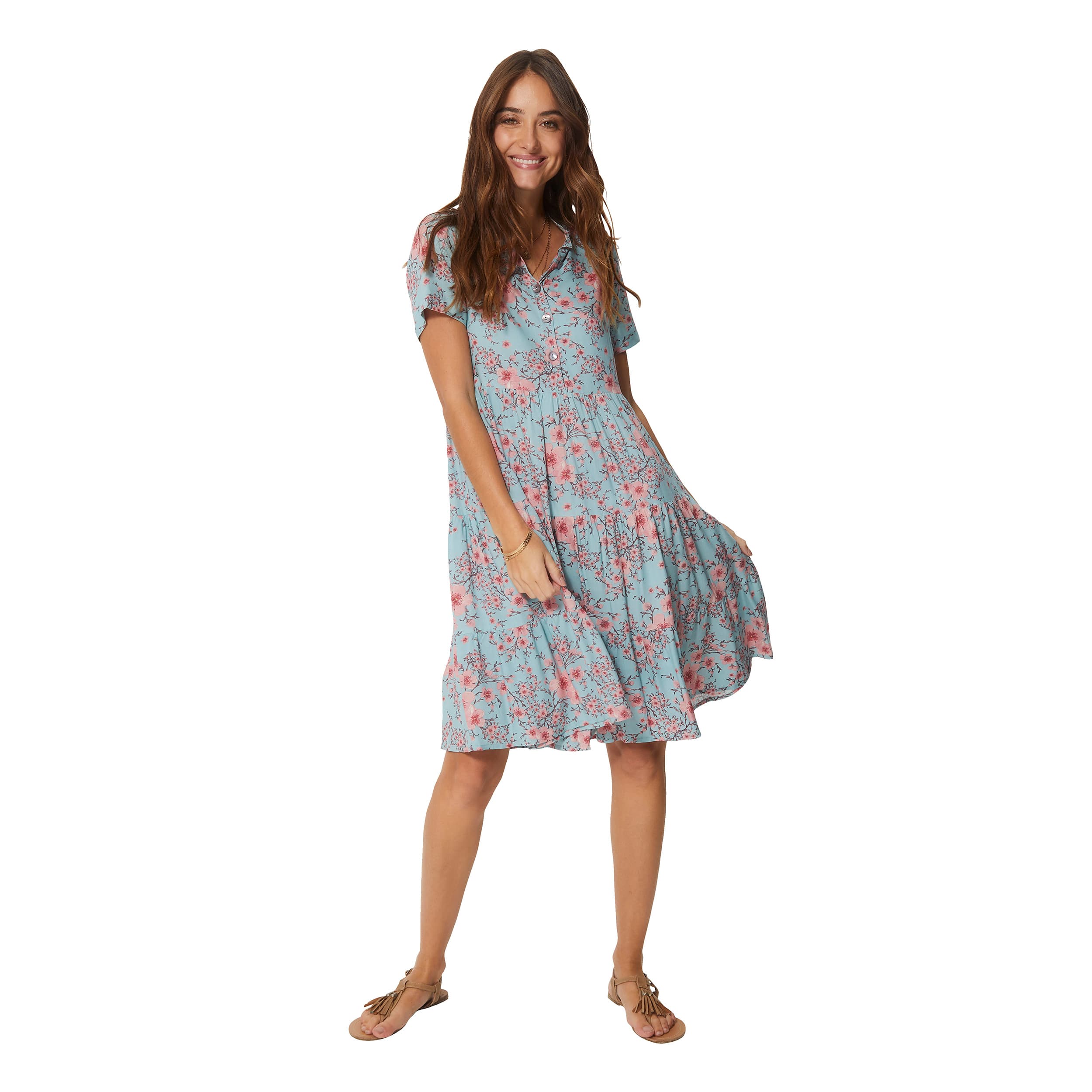 Robe été courte manches courtes Lyne - 100% viscose - Akoustik Online