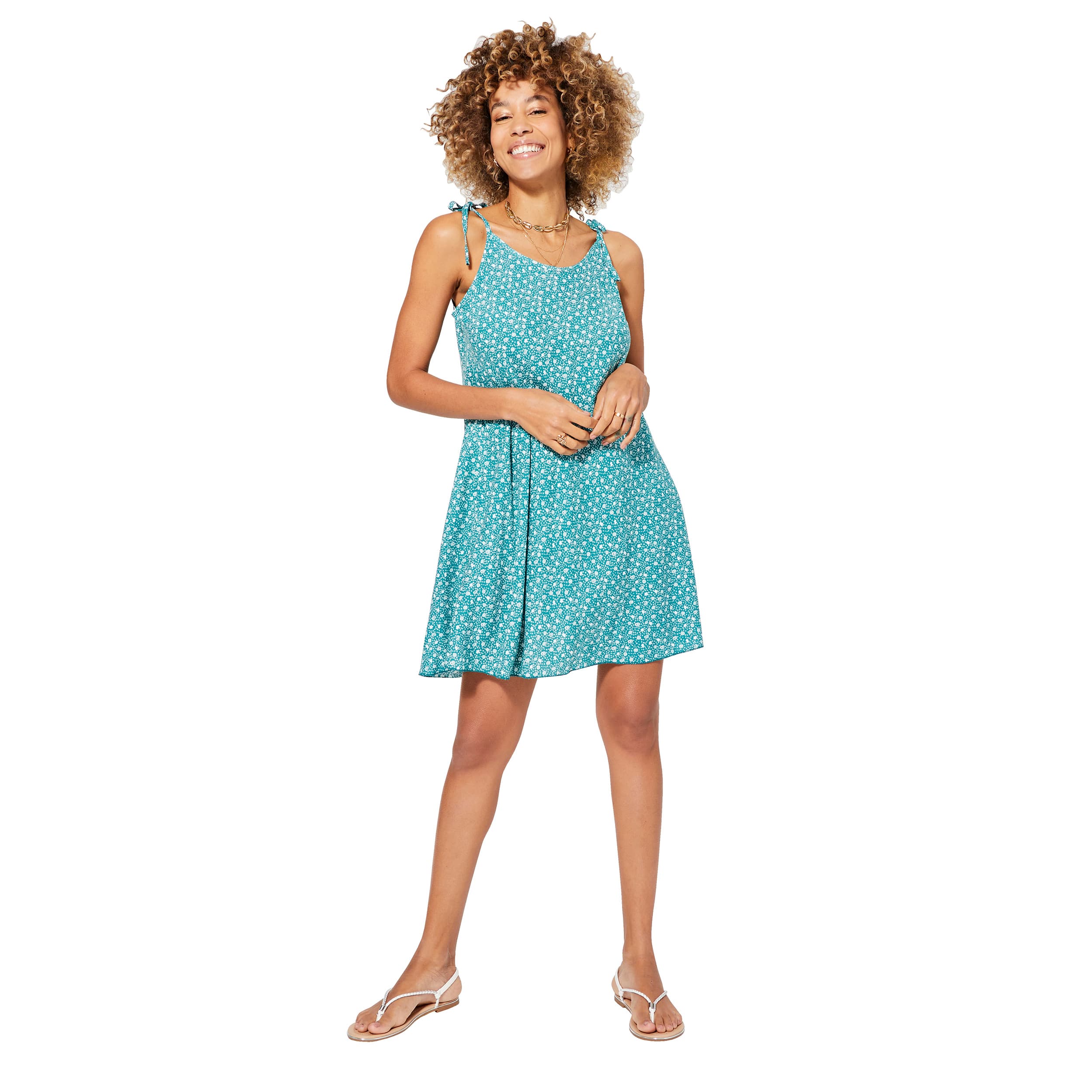 Robe été courte sans manches Ptah - 100% viscose - Akoustik Online