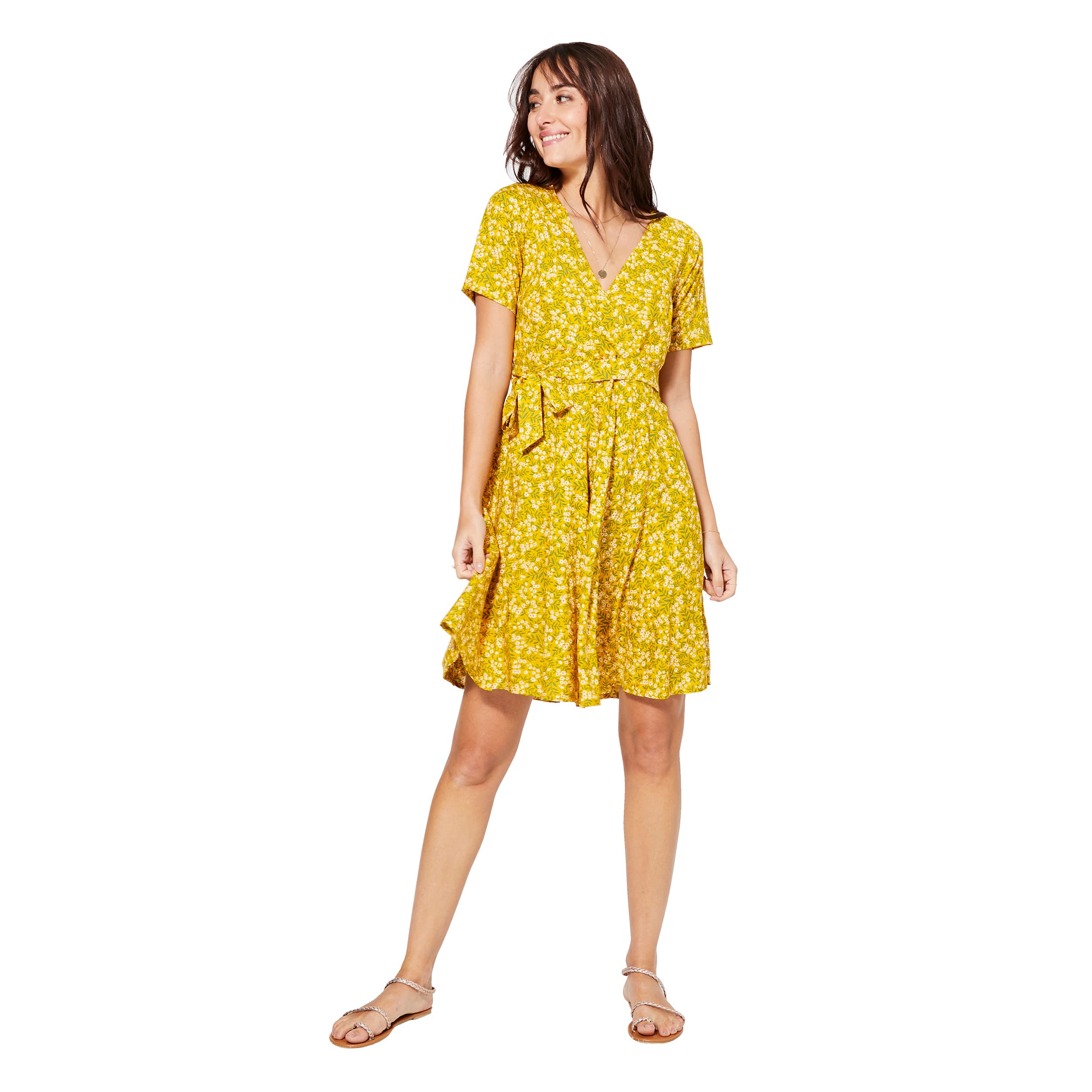 Robe été courte manches courtes Burcu - 100% viscose - Akoustik Online