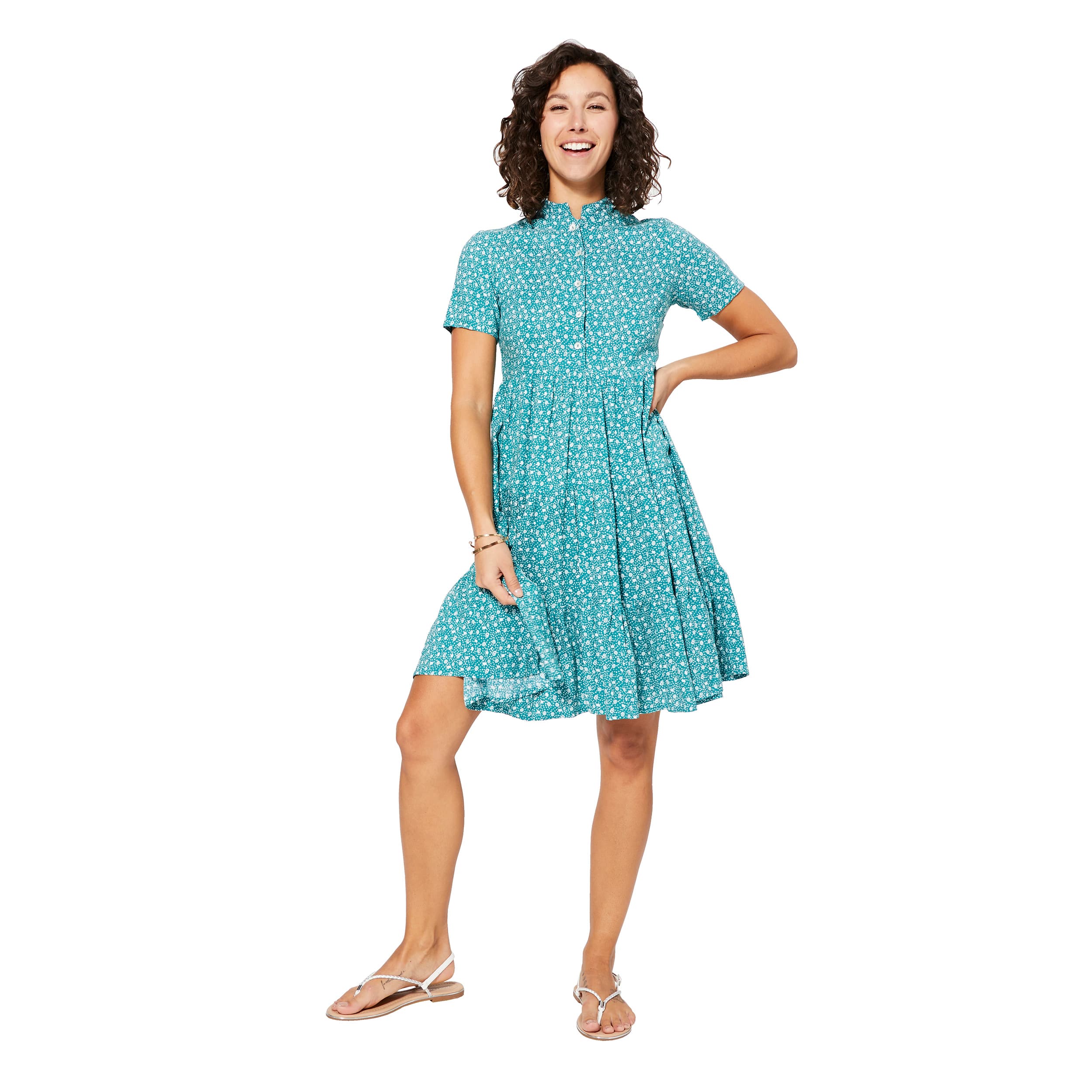 Robe été courte manches courtes Lareyna - Akoustik Online