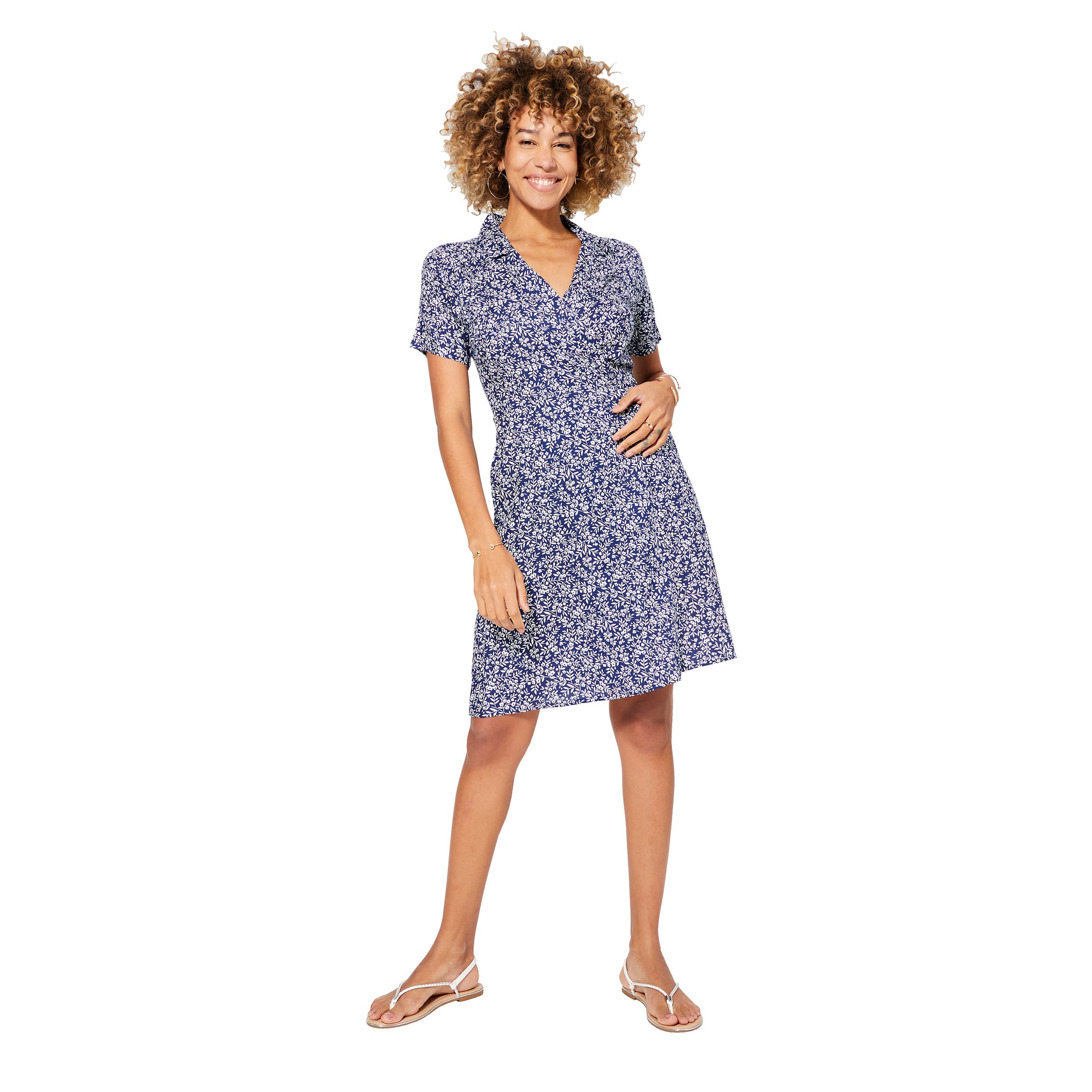 Robe été courte manches courtes Ansgar - bleu, blanc - Akoustik Online
