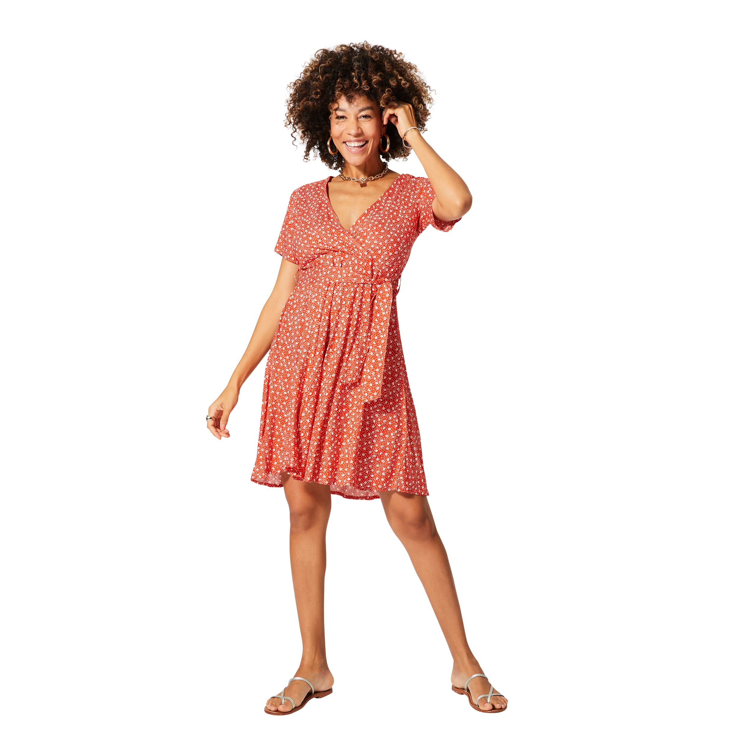 Robe été courte manches courtes Gitta - 100% viscose - Akoustik Online