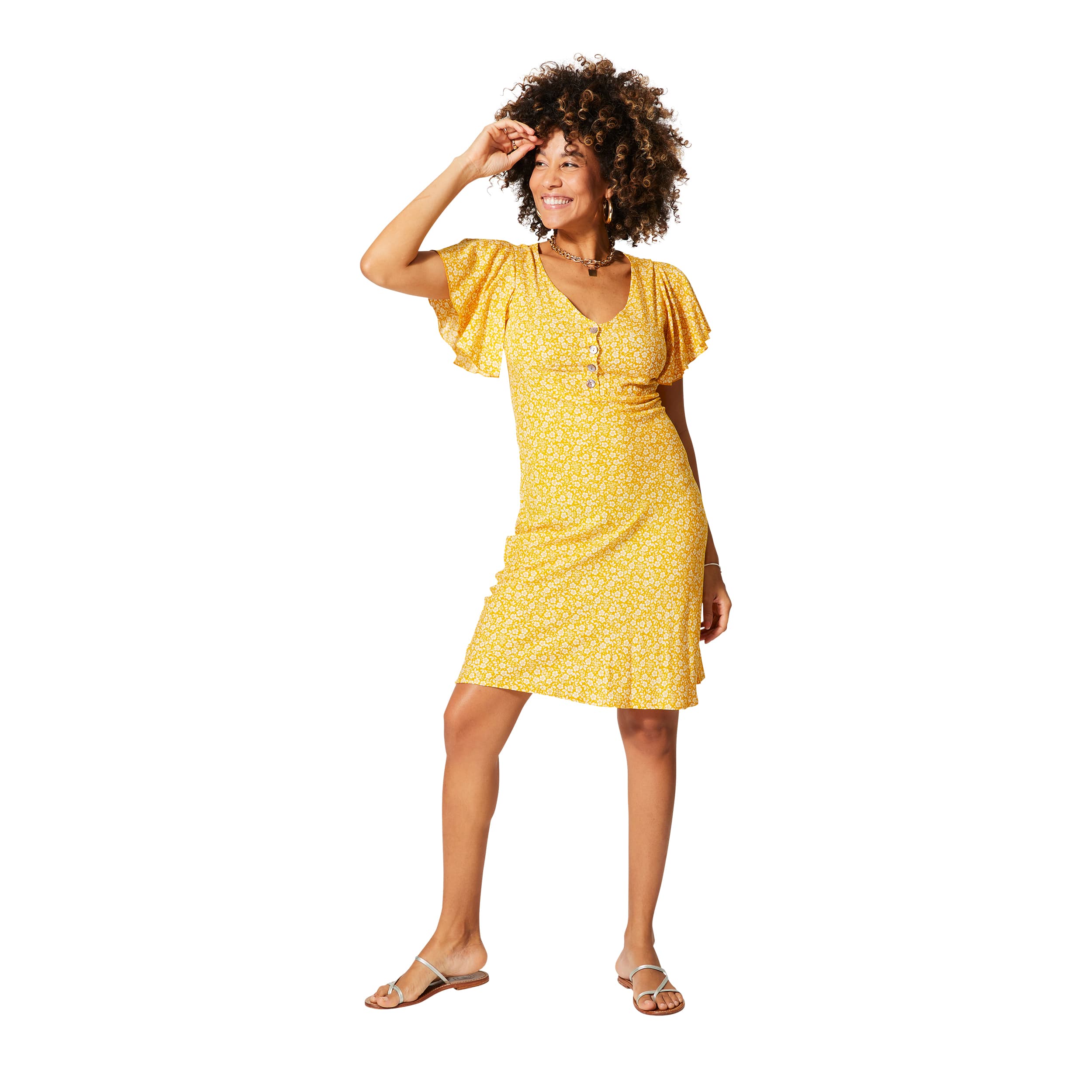 Robe été courte manches courtes Dudel - 100% viscose - Akoustik Online
