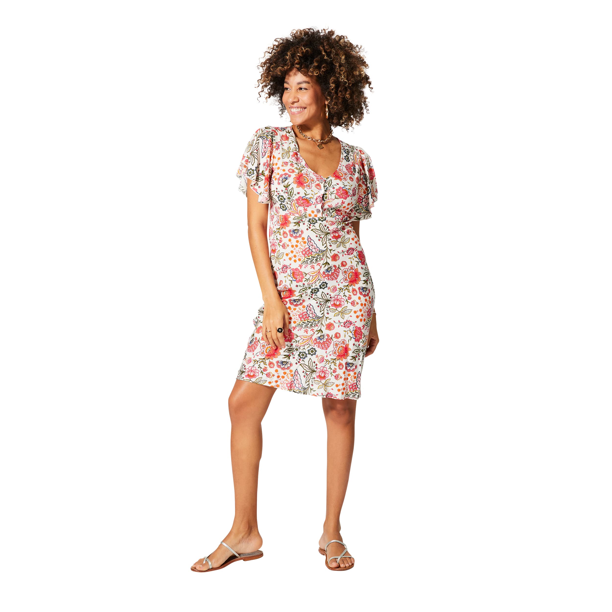 Robe été courte manches courtes Elmas - 100% viscose - Akoustik Online