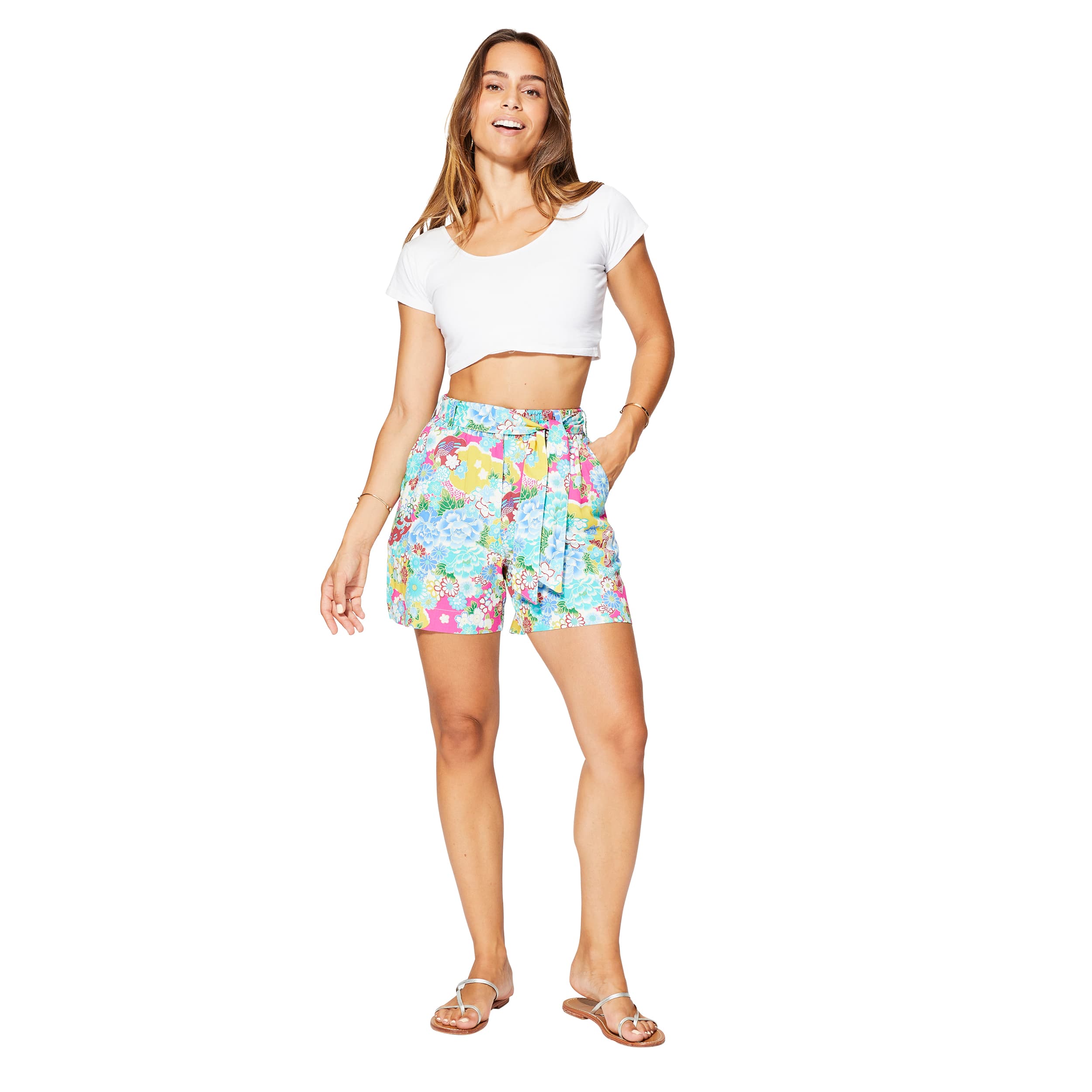 Short été Chanda - 100% viscose - multicolore - Akoustik Online