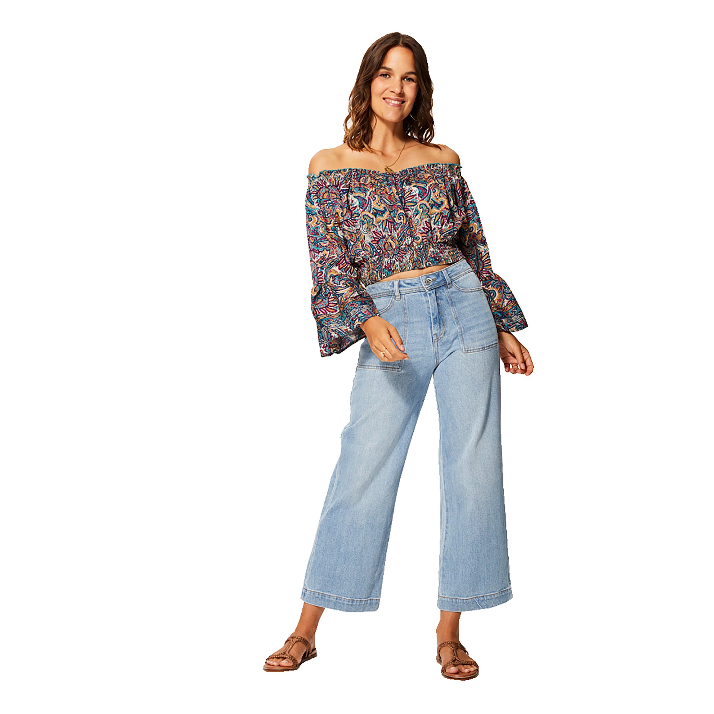 Top été court manches longues Faris - 100% polyester - Akoustik Online