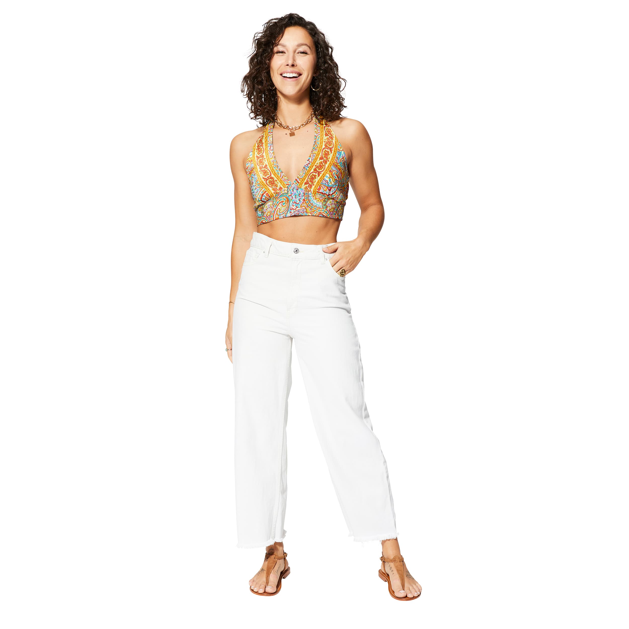 Top été court sans manches Fakhri - 100% polyester - Akoustik Online