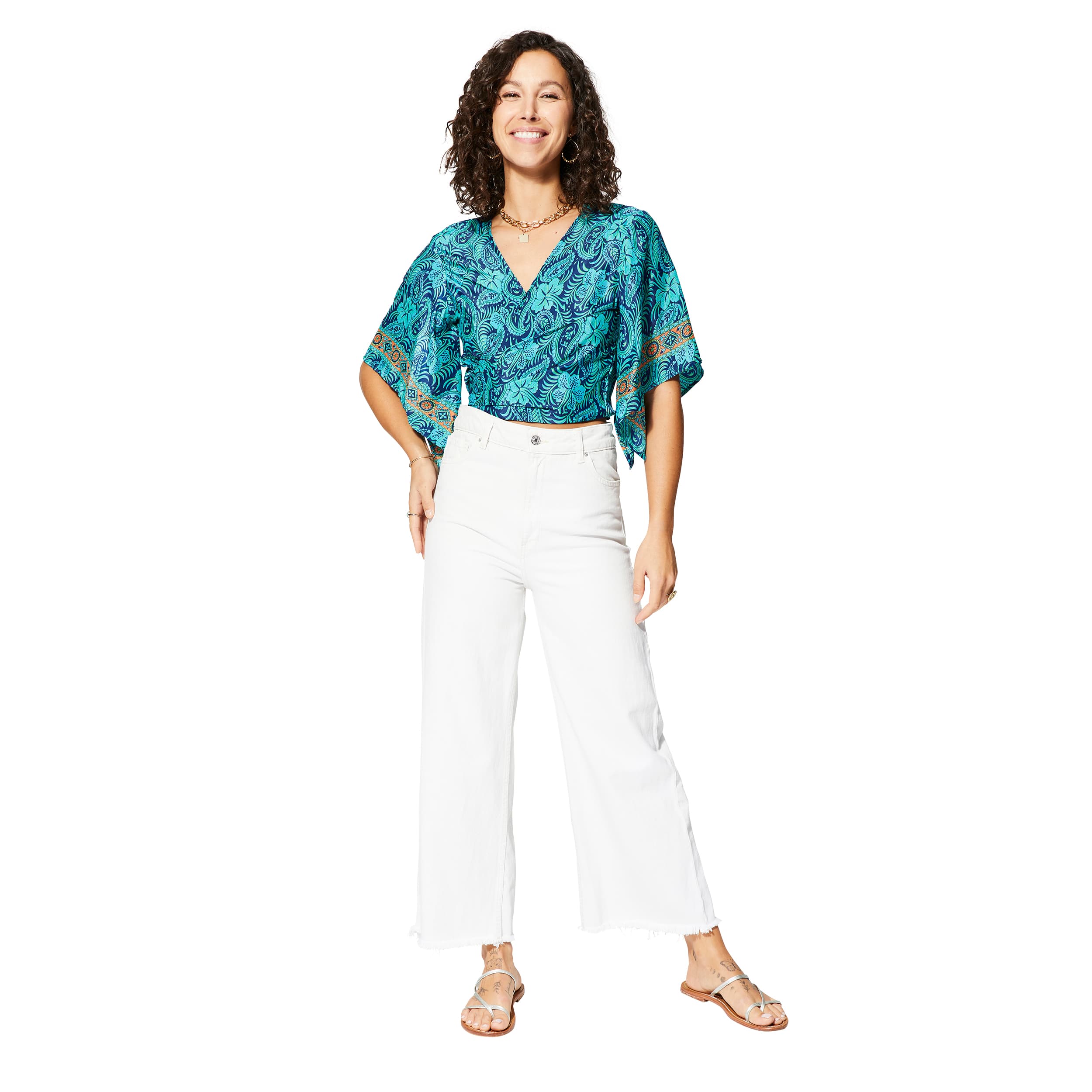 Top été court manches courtes Valda - 100% polyester - Akoustik Online