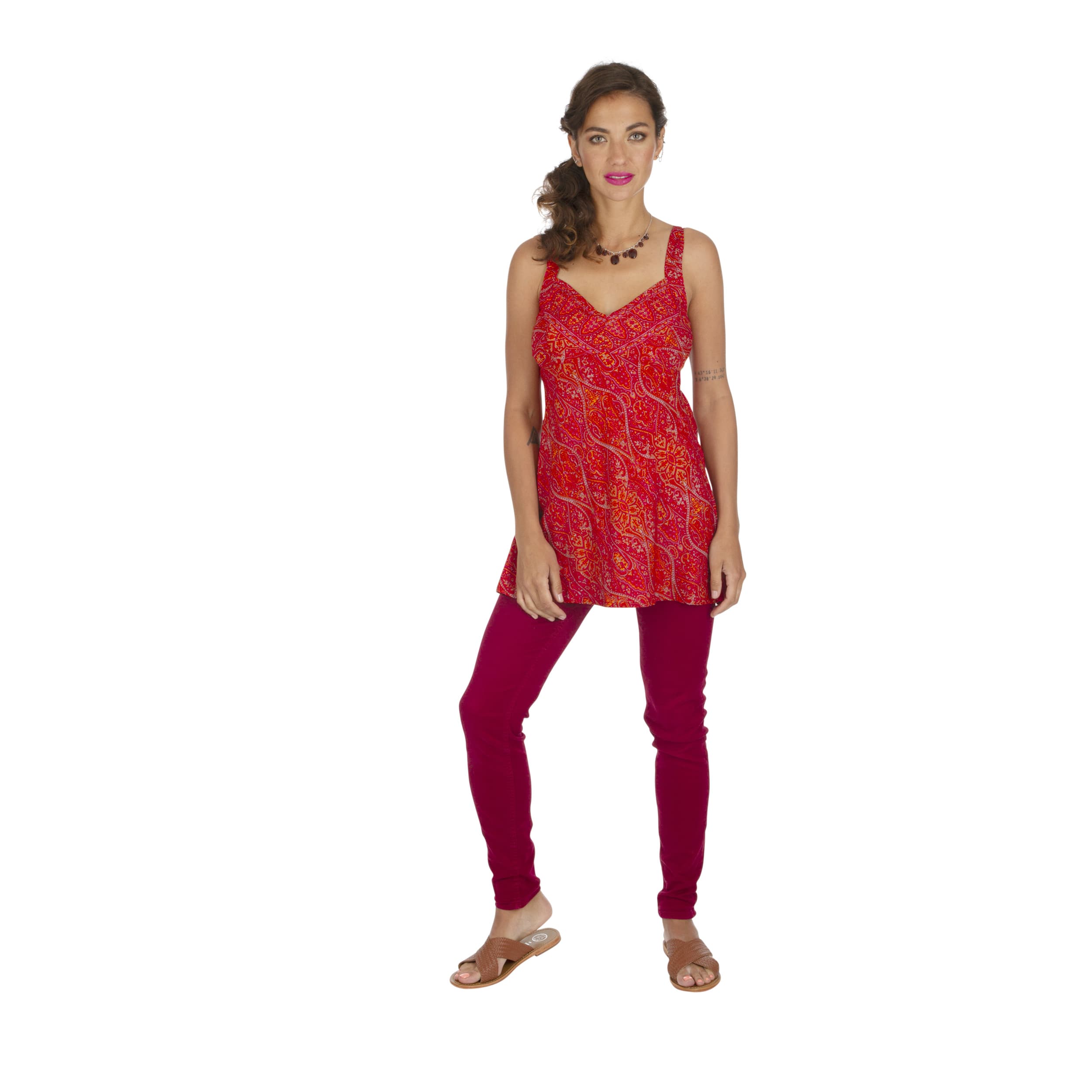 Top été long sans manches Aella - 100% polyester - Akoustik Online