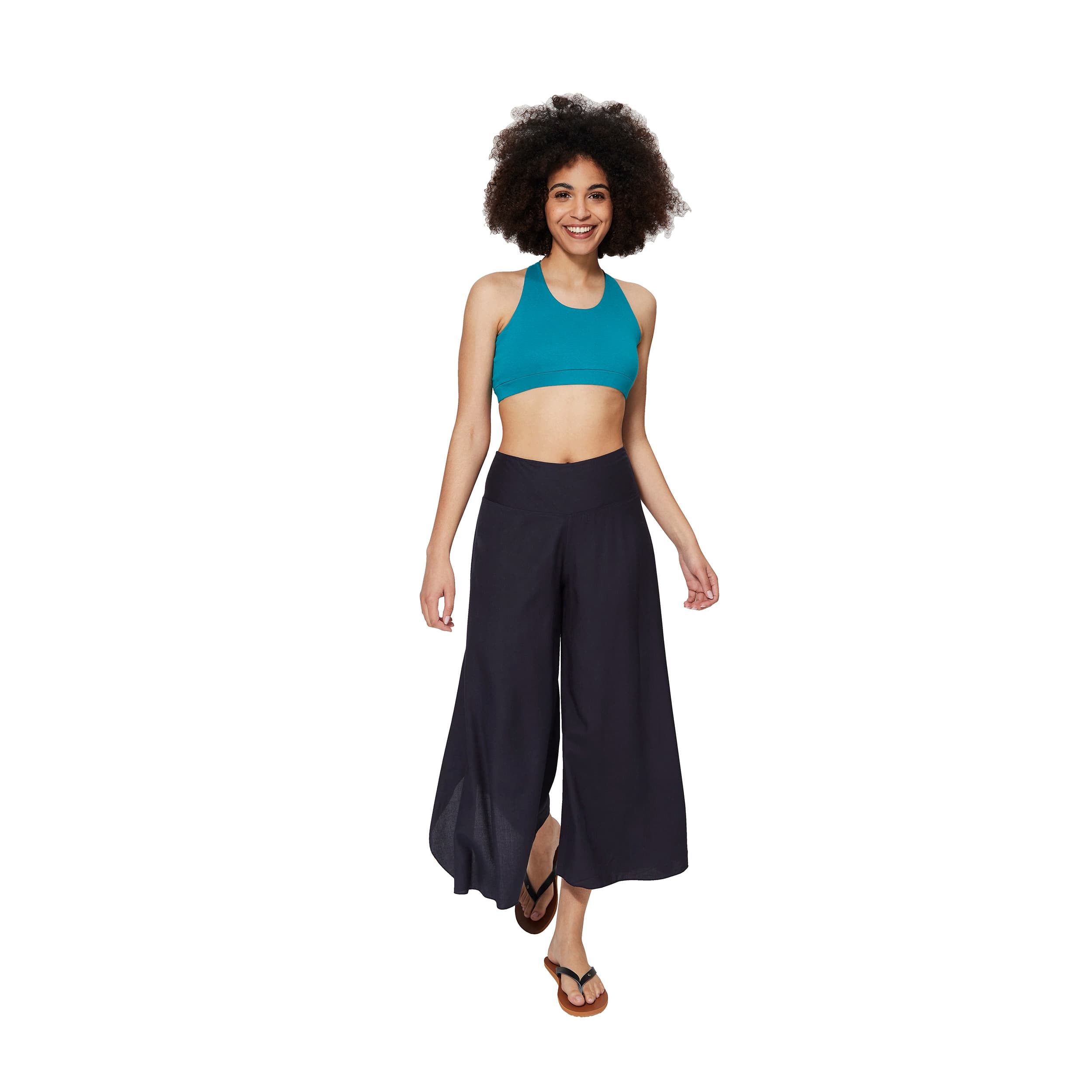 Top été court sans manches Maribel - turquoise - Akoustik Online