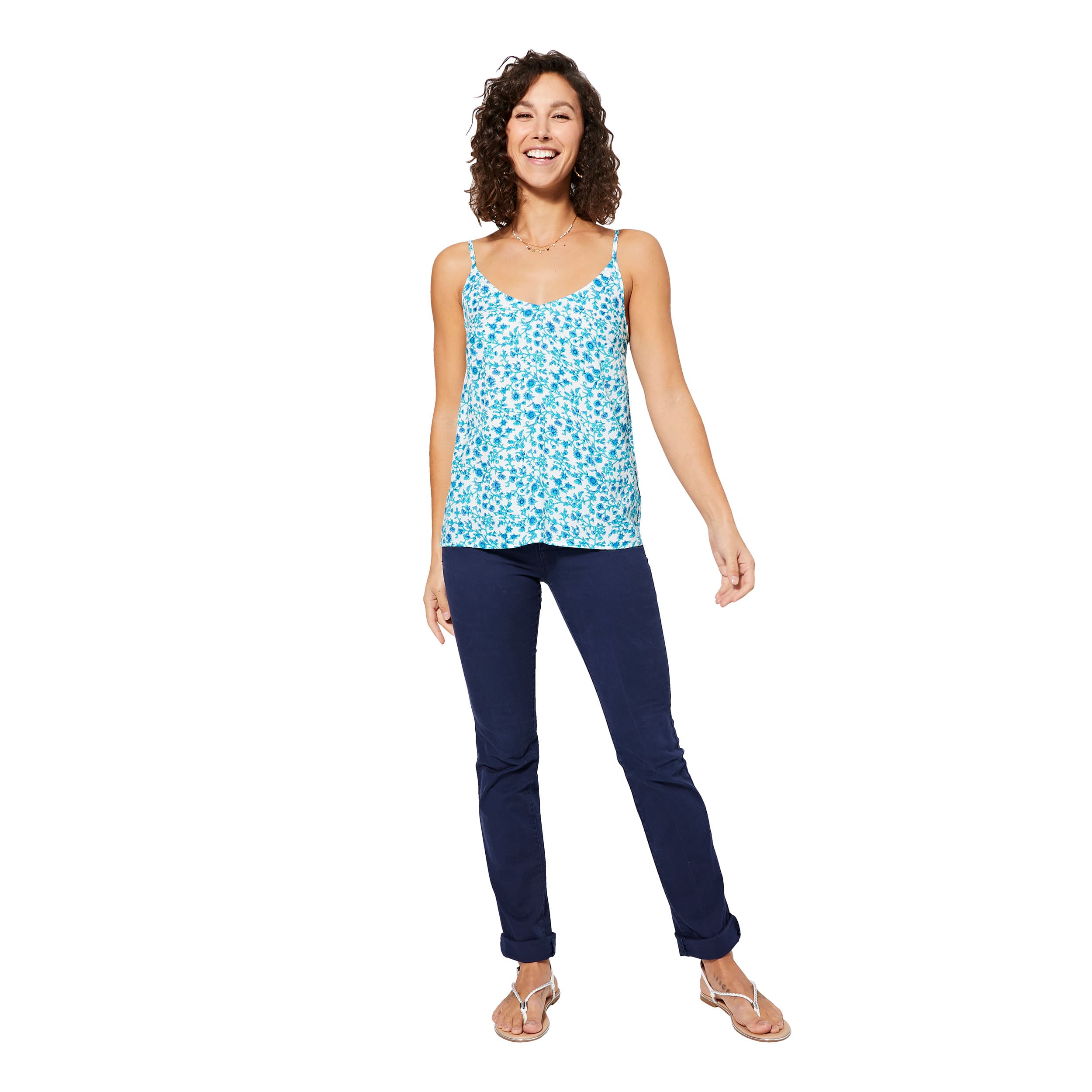 Top été classique sans manches Frieda - 100% viscose - Akoustik Online