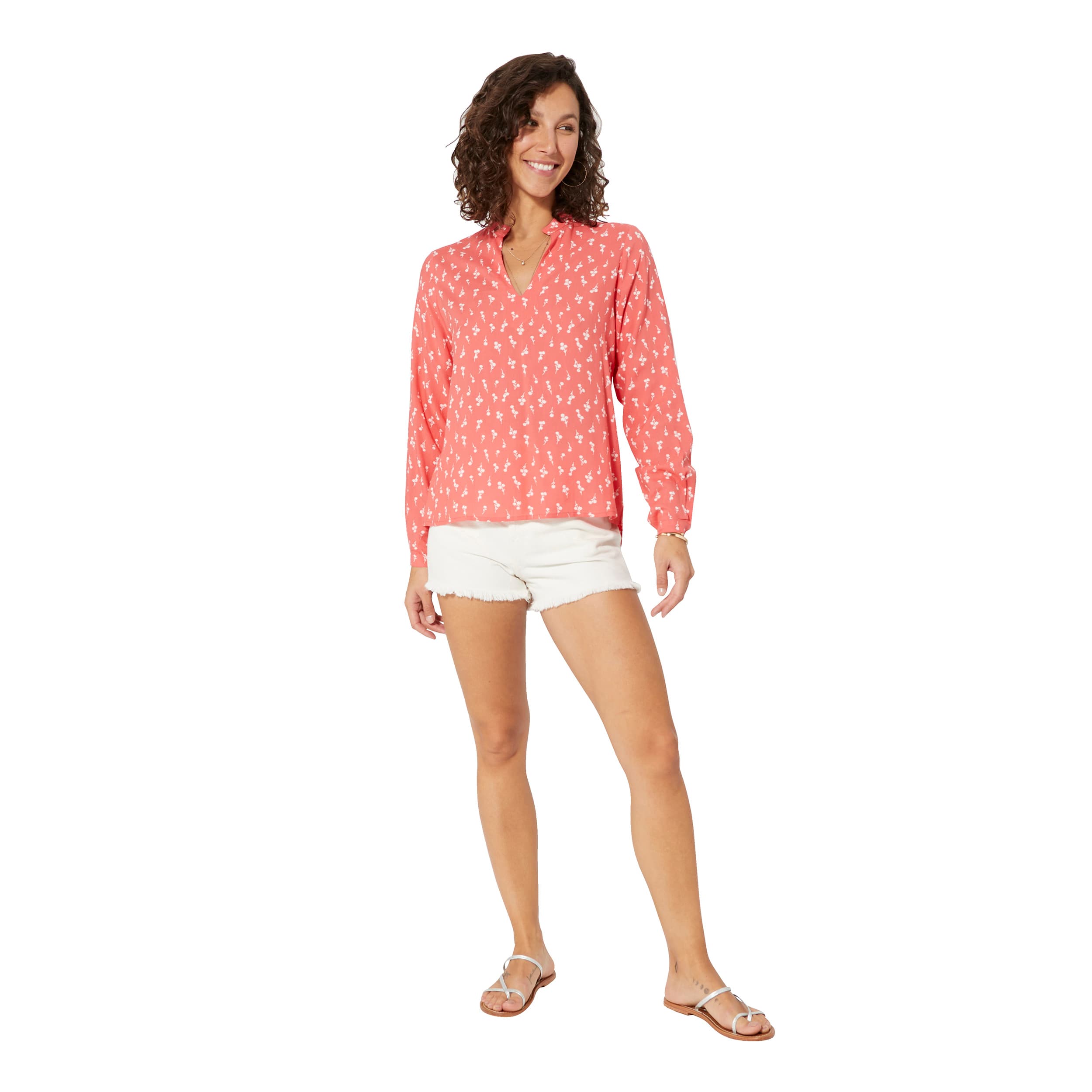 Top été classique manches longues Vi - 100% viscose - Akoustik Online