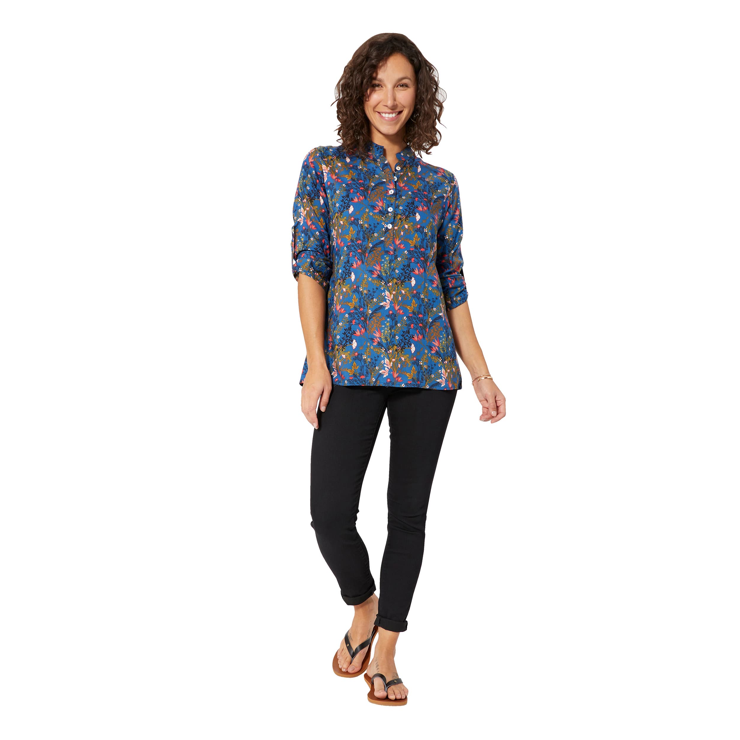 Top été long manches 3/4 Jón - 100% viscose - Akoustik Online