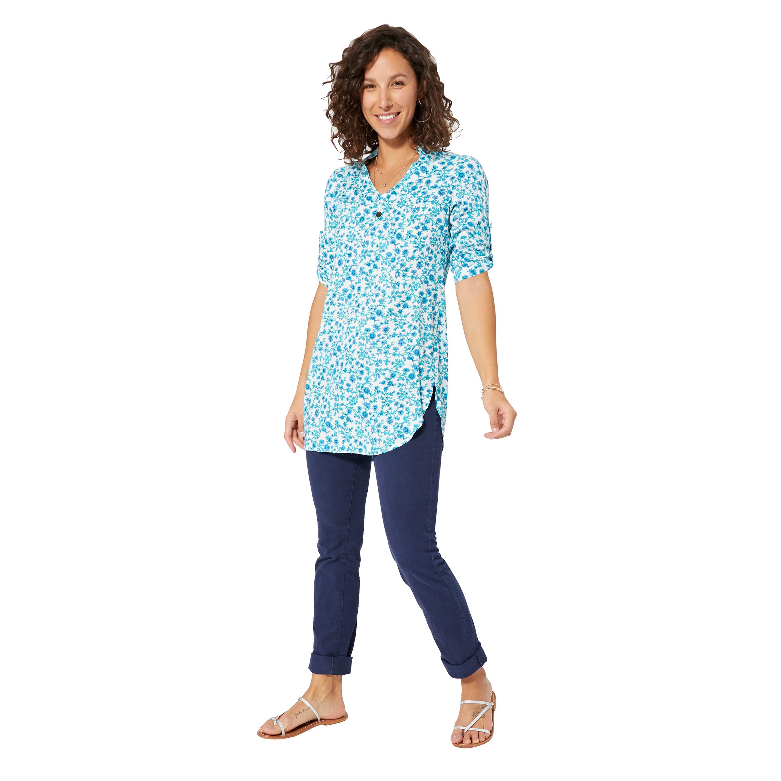 Tunique été manches 3/4 Orsina - 100% viscose - Akoustik Online