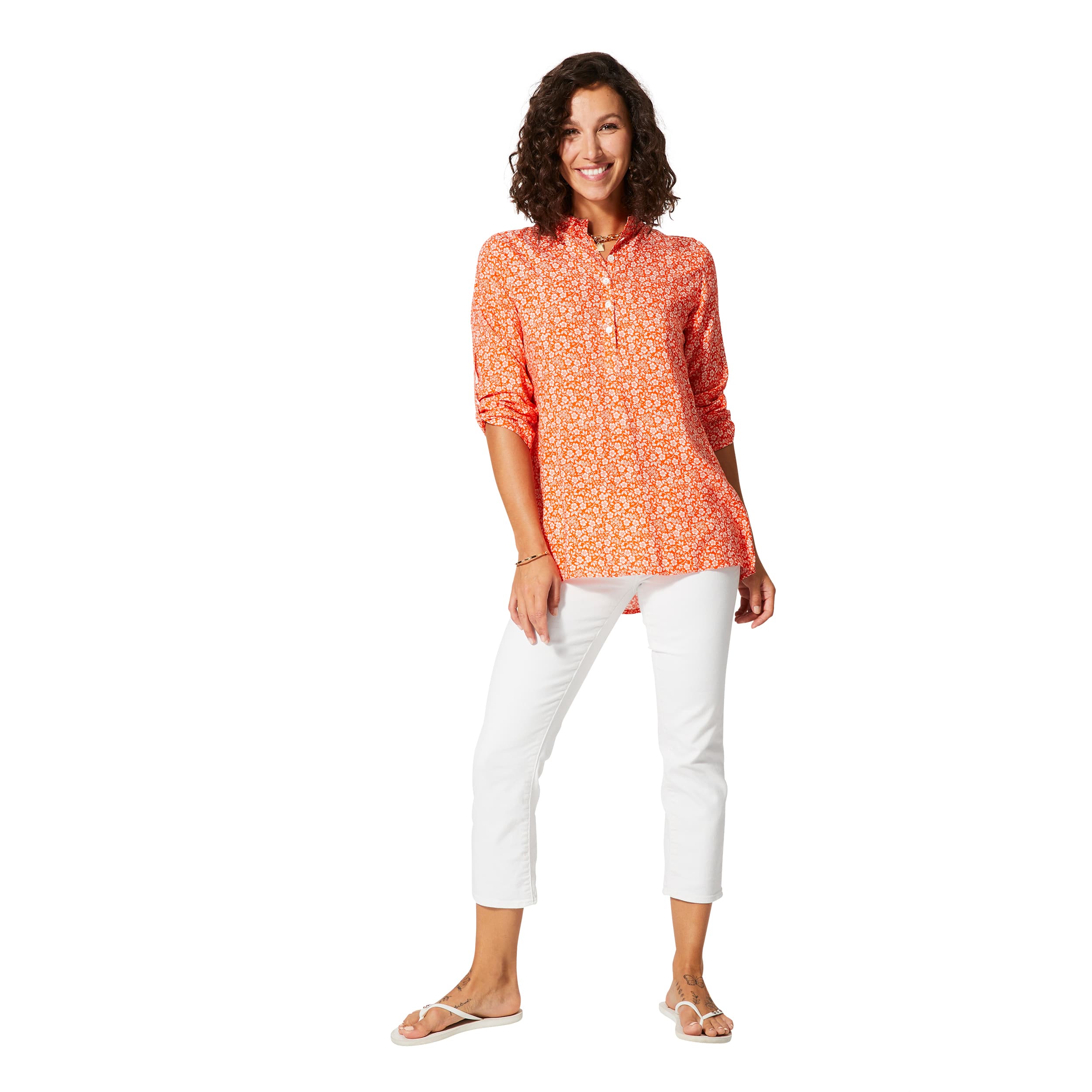 Top été long manches 3/4 Hayleigh - 100% viscose - Akoustik Online