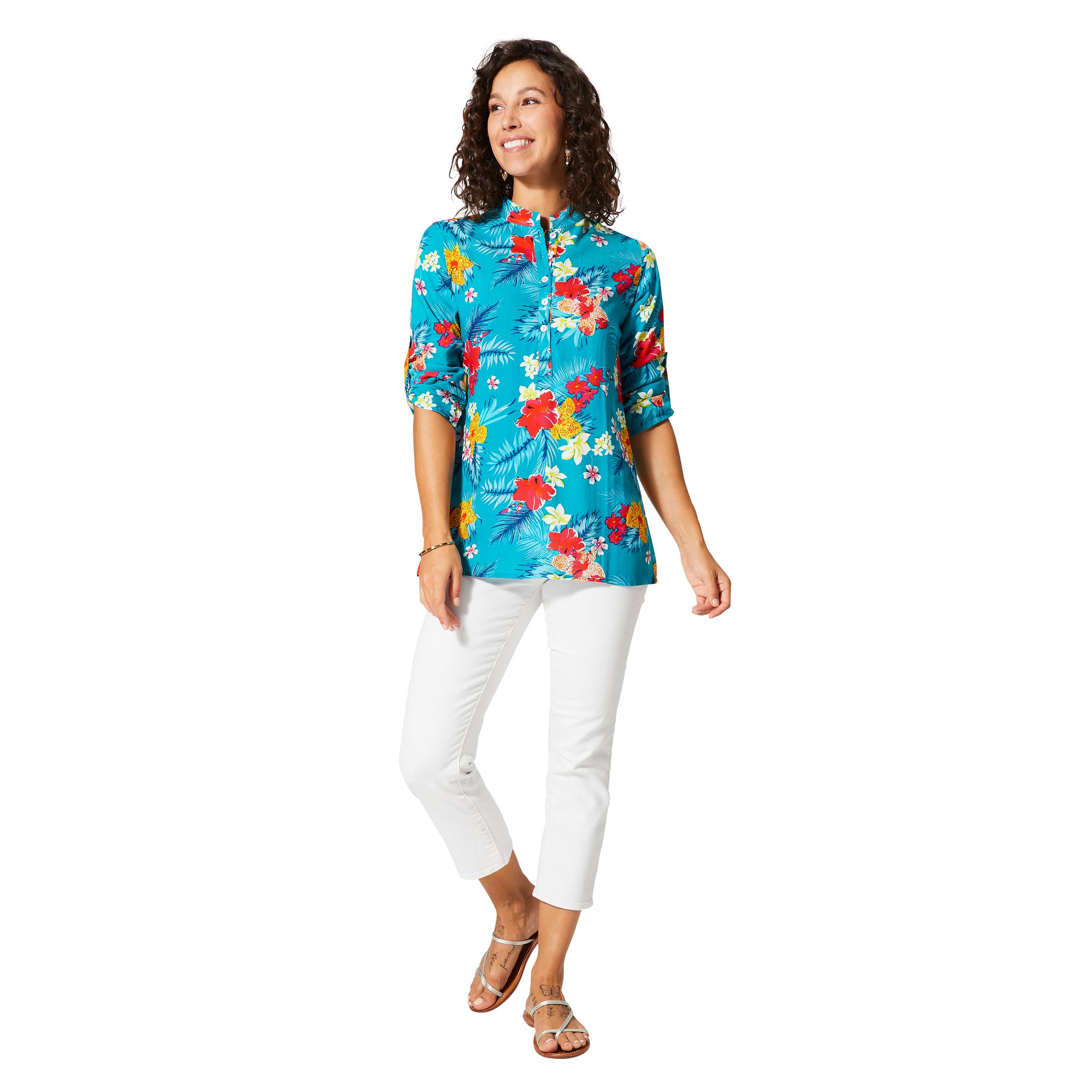 Top été long manches 3/4 Pamela - 100% viscose - Akoustik Online