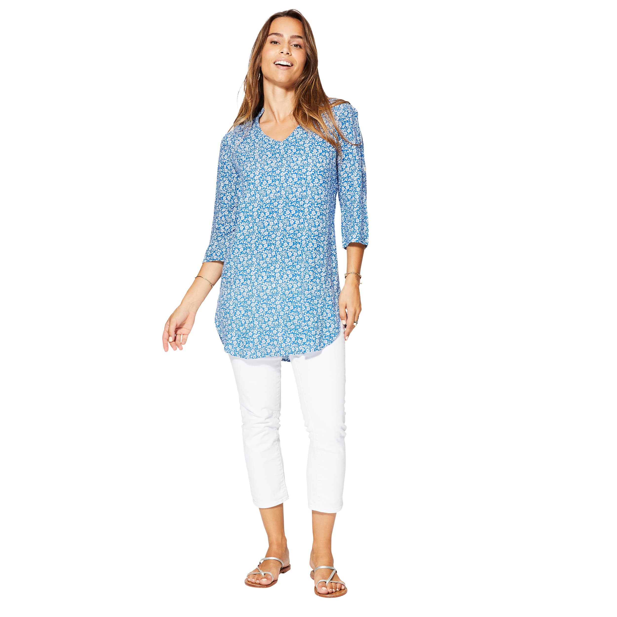 Tunique été manches 3/4 Usko - 100% viscose - Akoustik Online