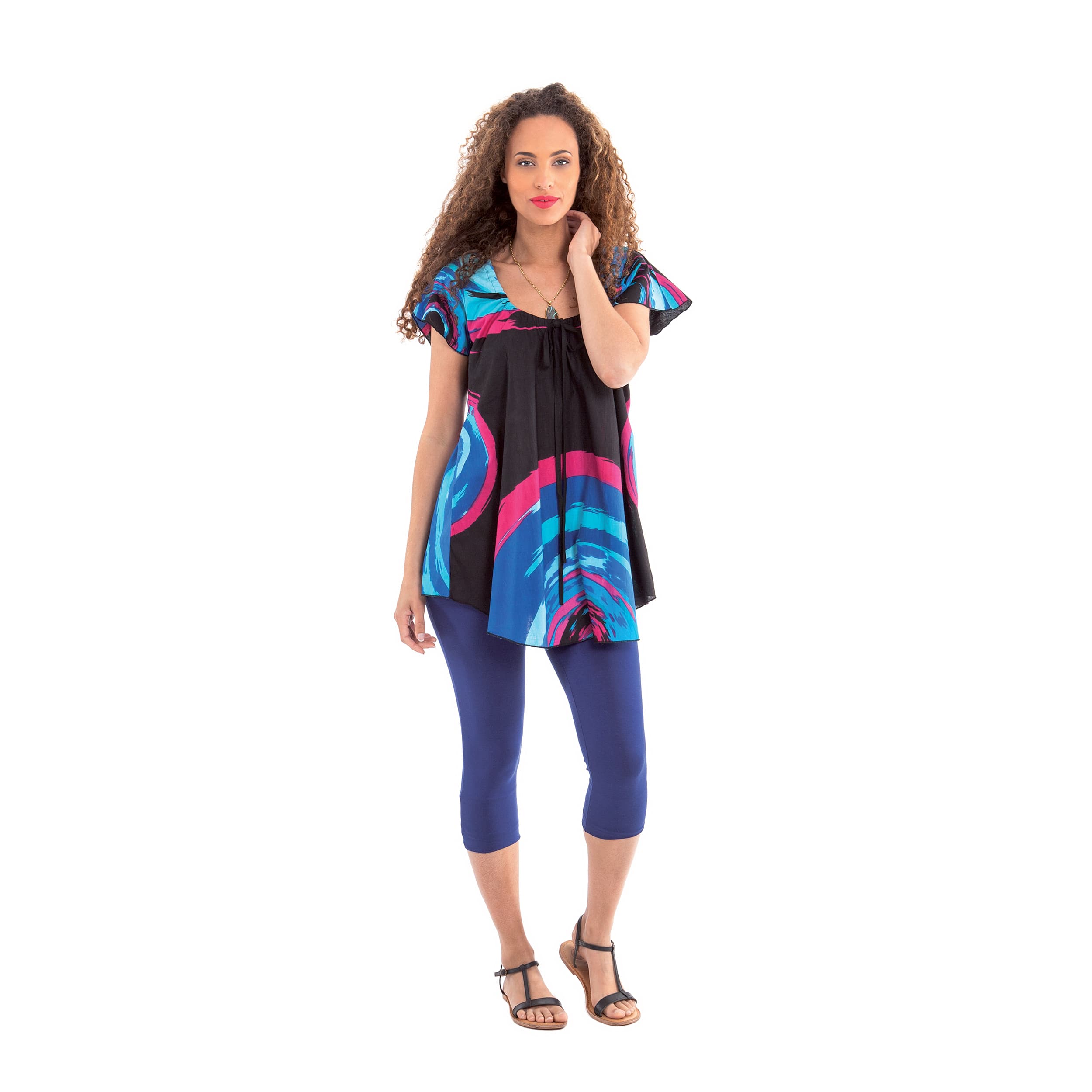 Top été Haze - 100% coton - multicolore - Akoustik Online