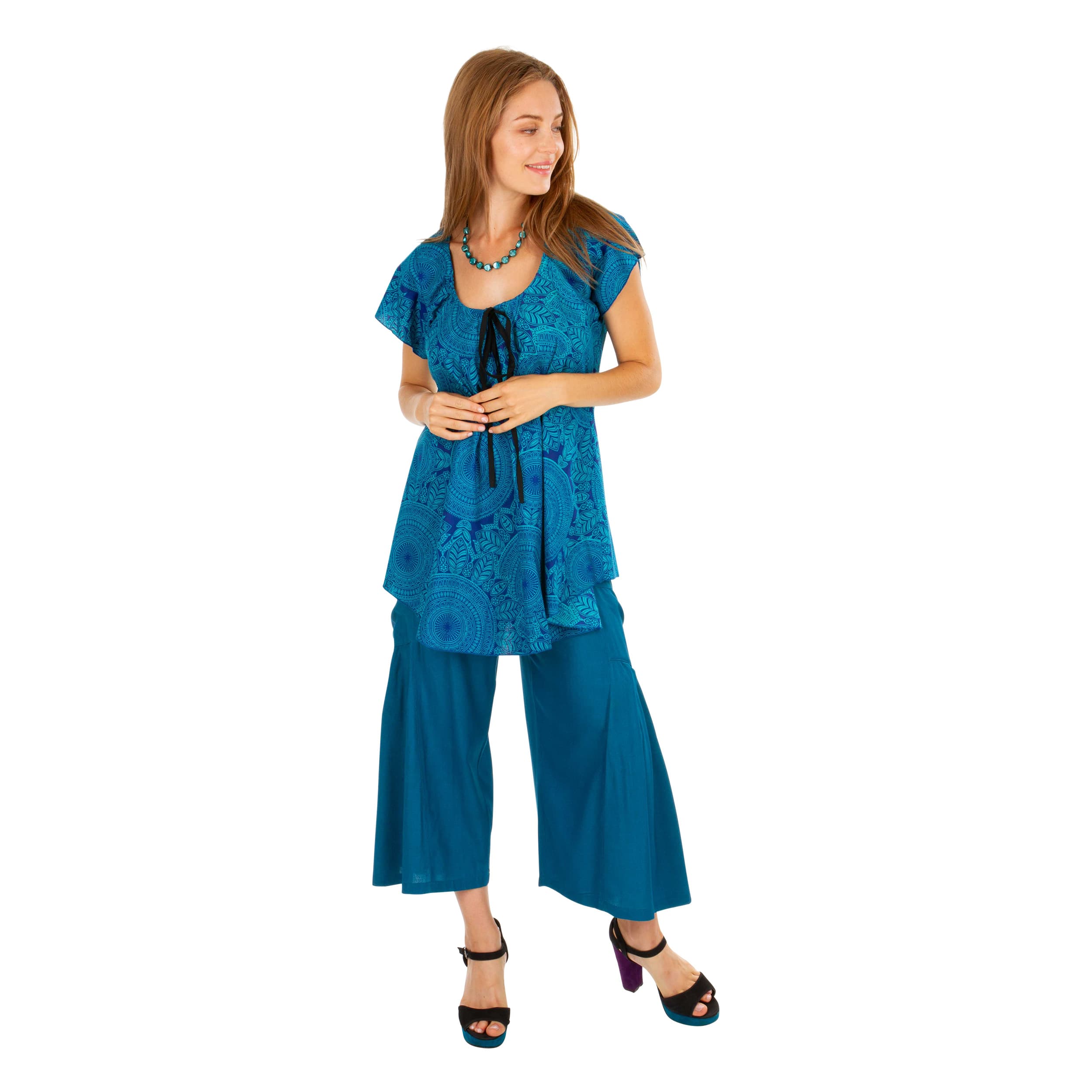 Top été long manches courtes Fredo - 100% coton - Akoustik Online