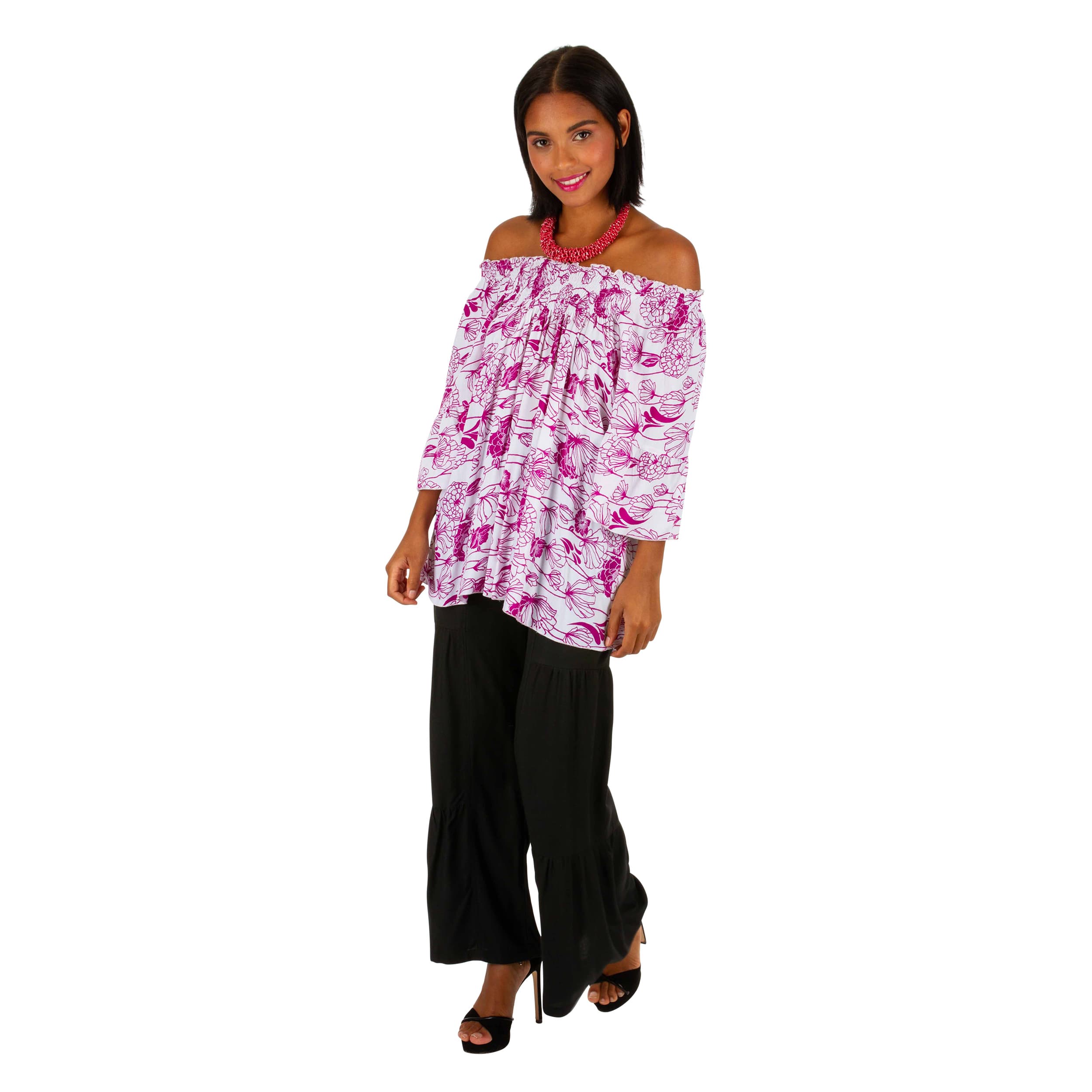 Top été long manches longues Hemy - 100% rayonne - Akoustik Online