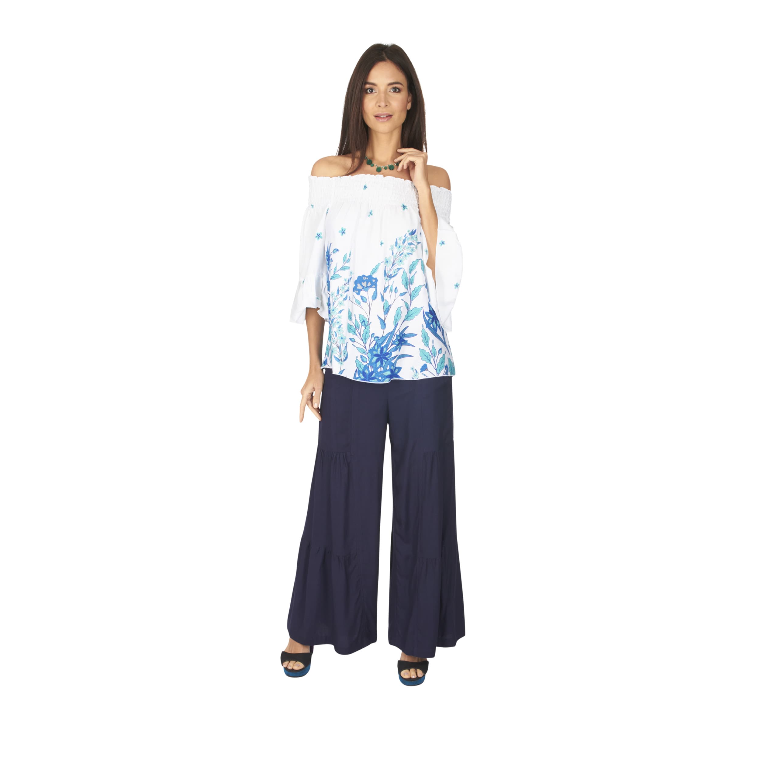 Top été long manches longues Gazbiyya - 100% rayonne - Akoustik Online