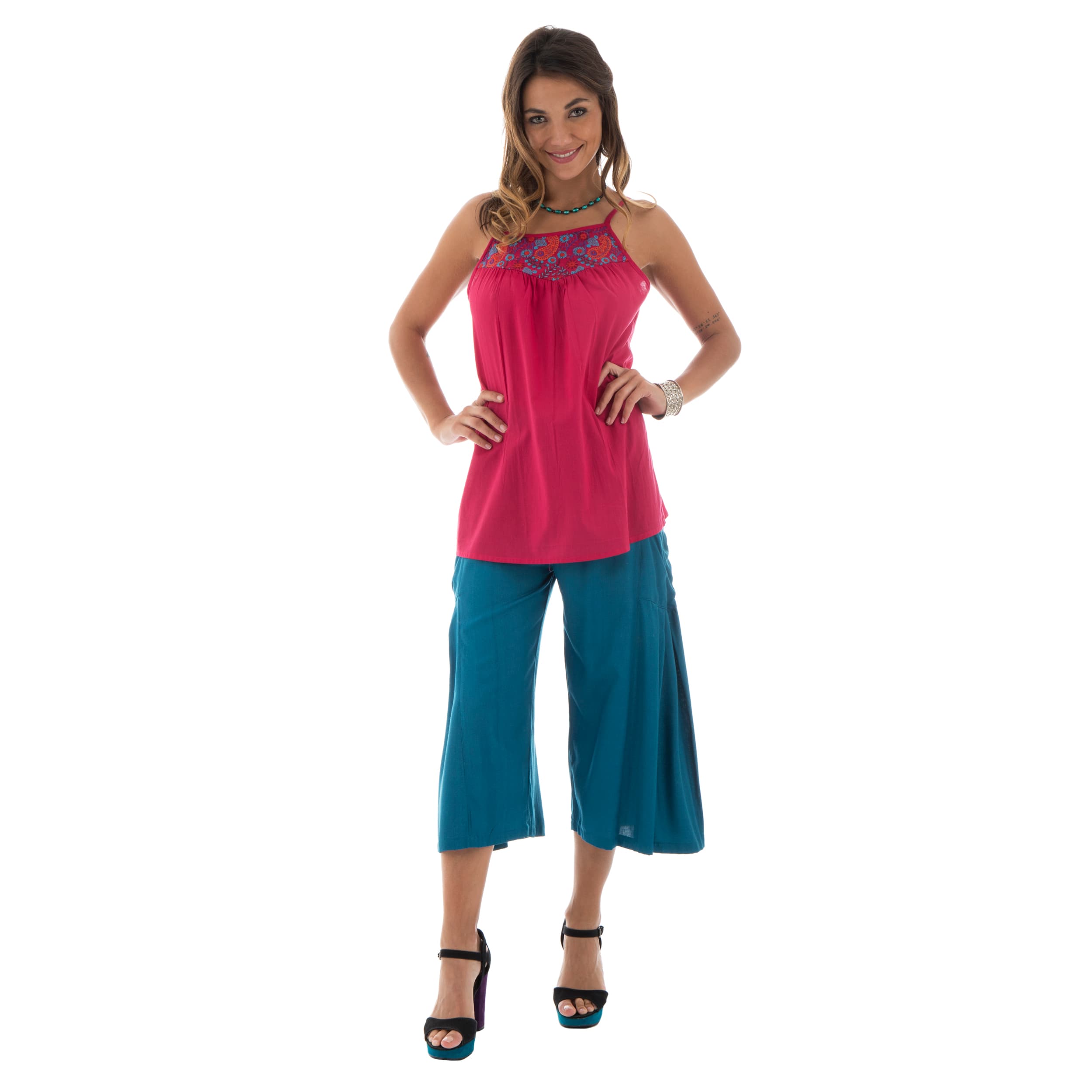 Top été Eli - 100% coton - rose - Petit Prix ! - Akoustik Online