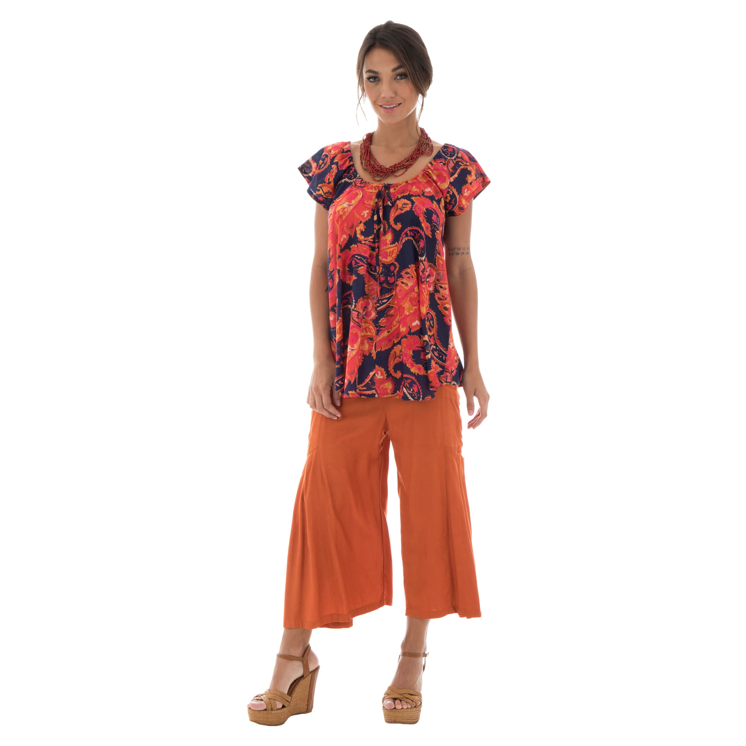 Top été Flamboyant - 100% voile de coton - Akoustik Online