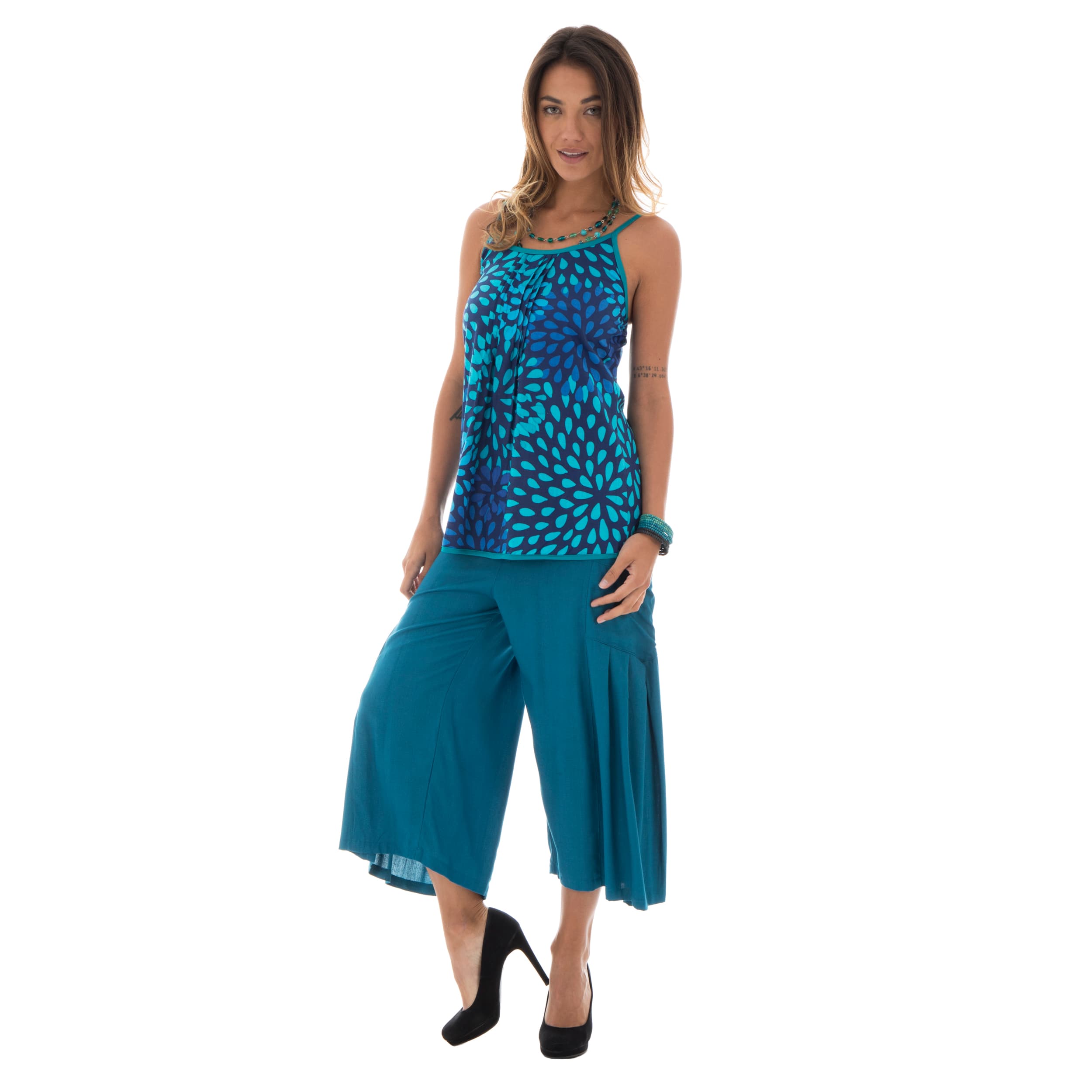 Top été Joanie - 100% coton - bleu - Petit Prix ! - Akoustik Online
