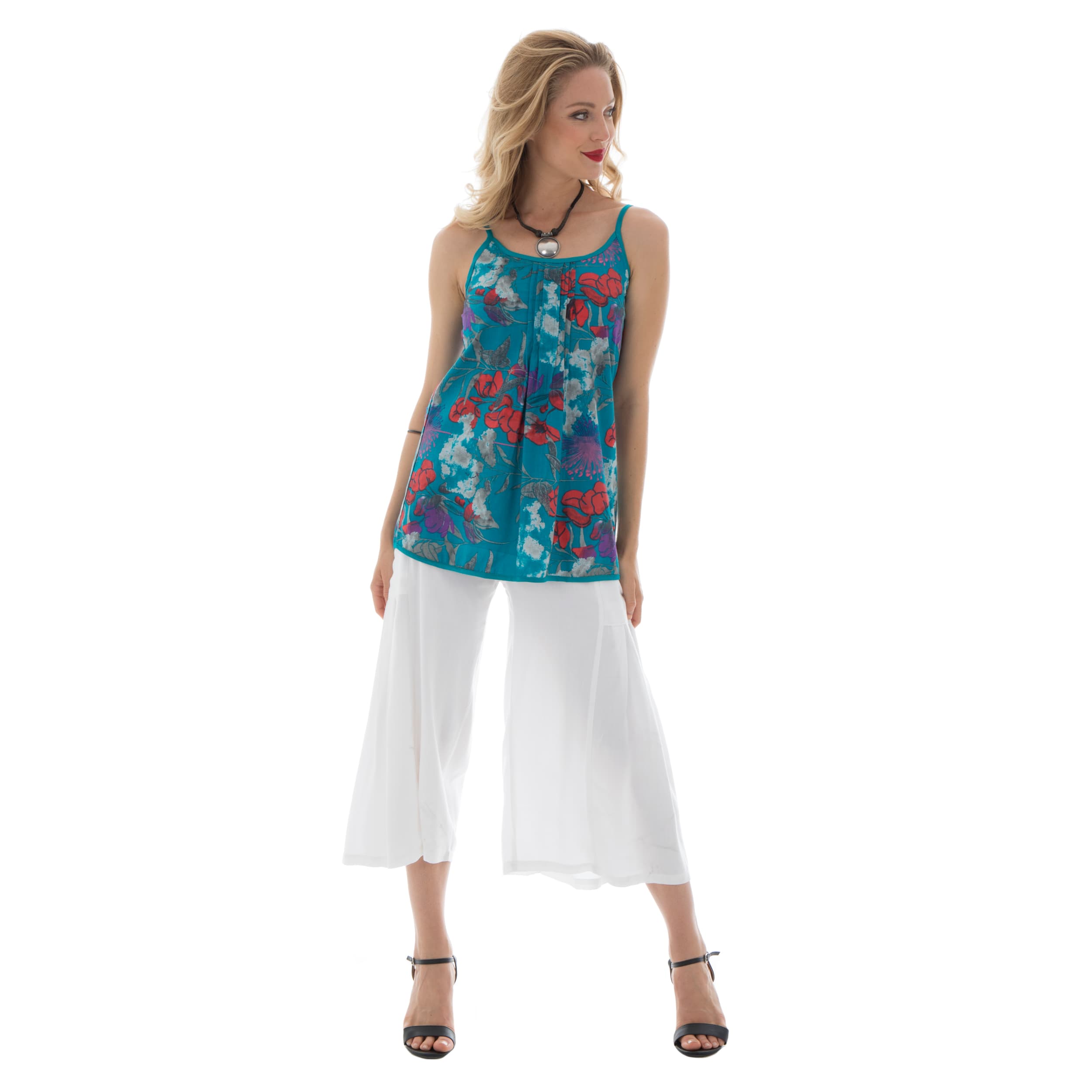 Top été Avraham - 100% coton - bleu, rouge, violet - Akoustik Online