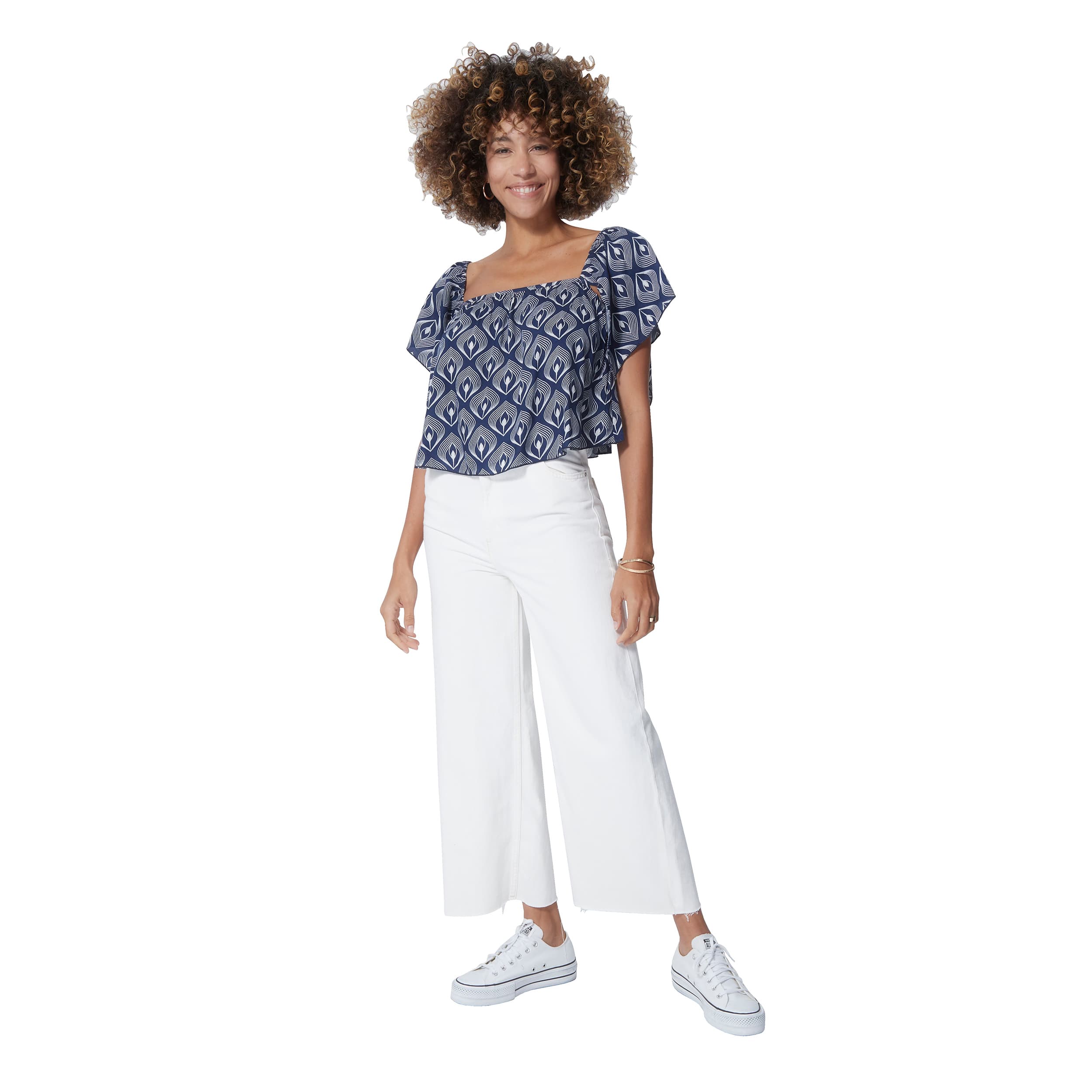 Top été court manches courtes Gyuri - 100% viscose - Akoustik Online
