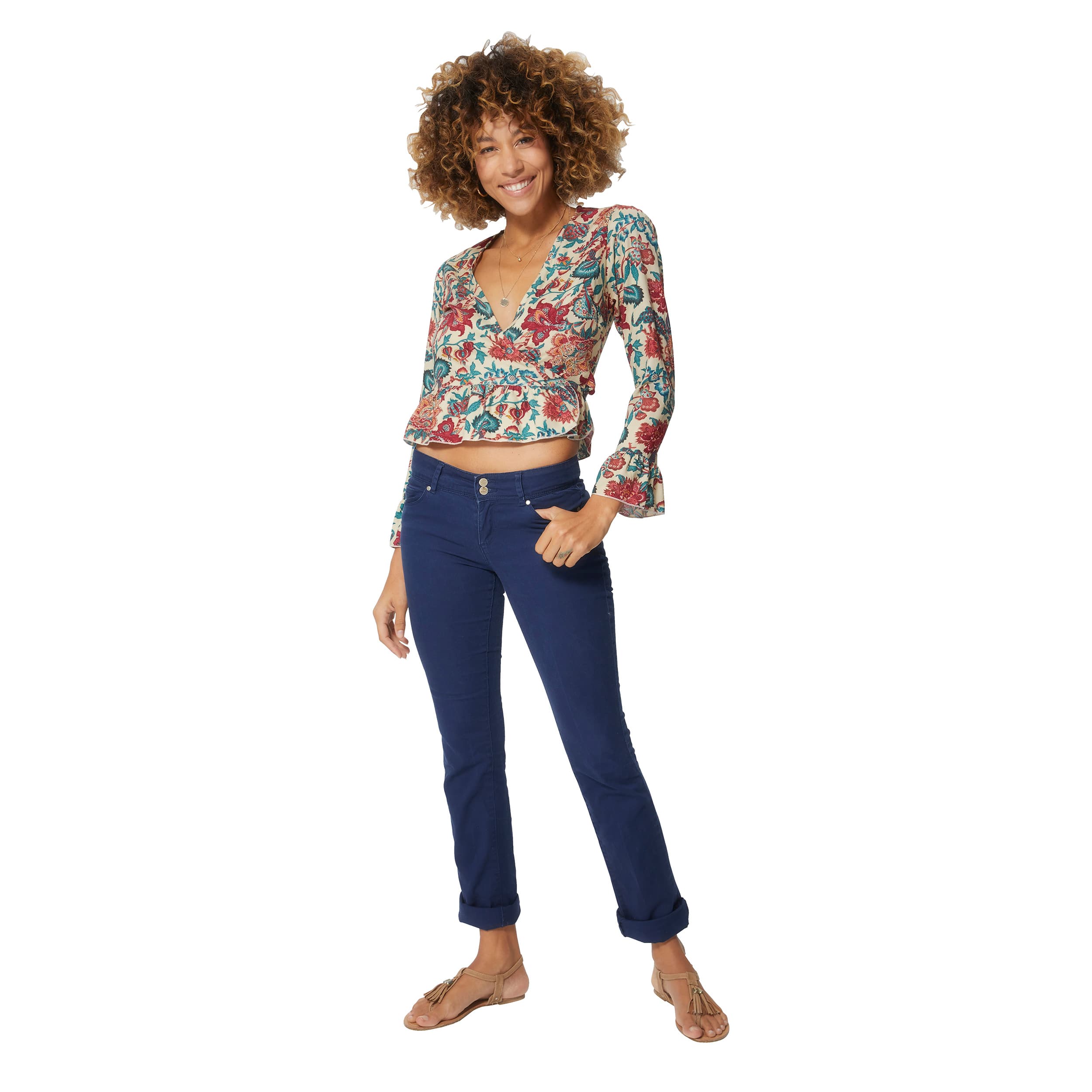 Top été court manches longues Lutgard - 100% viscose - Akoustik Online
