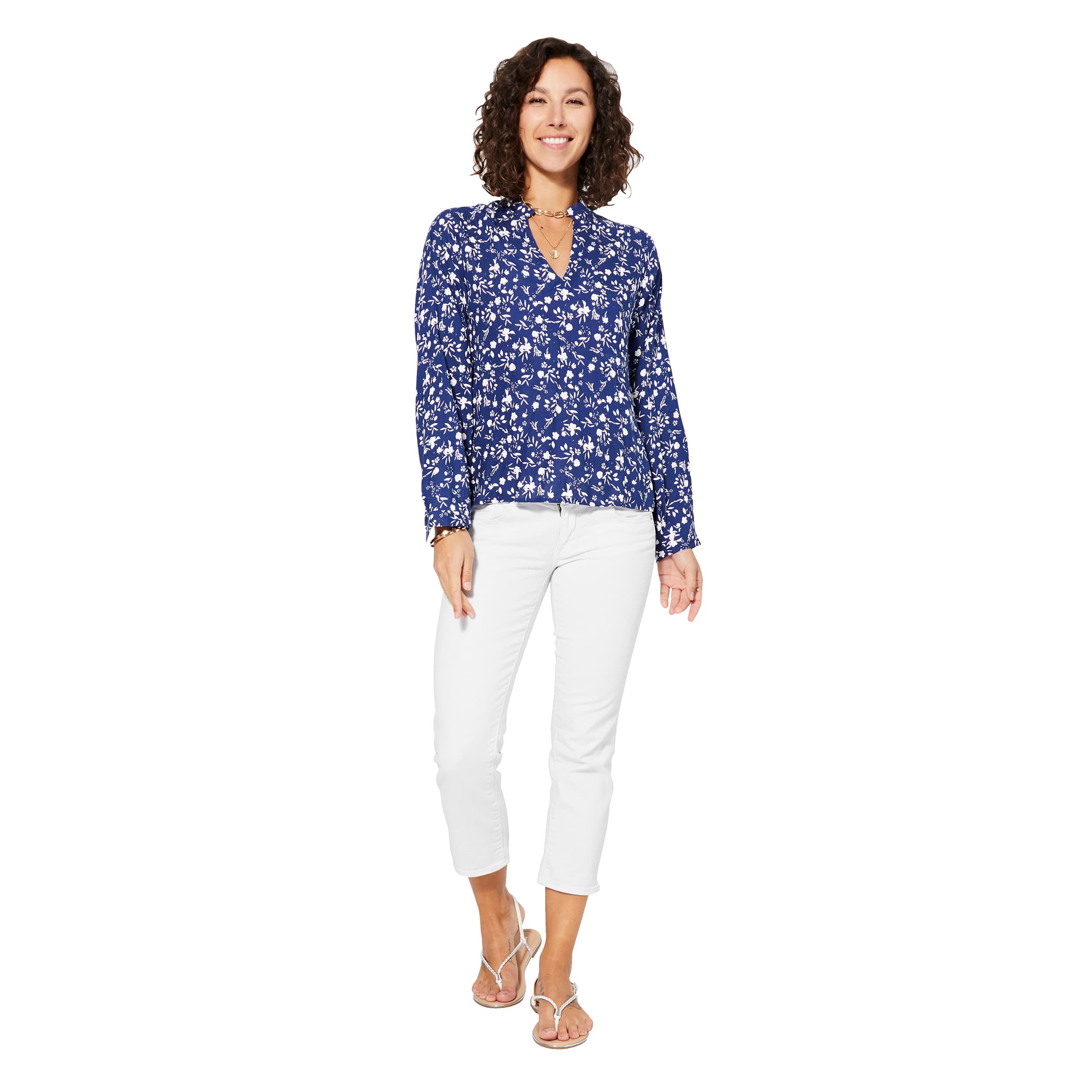 Top été classique manches longues Candice - Akoustik Online