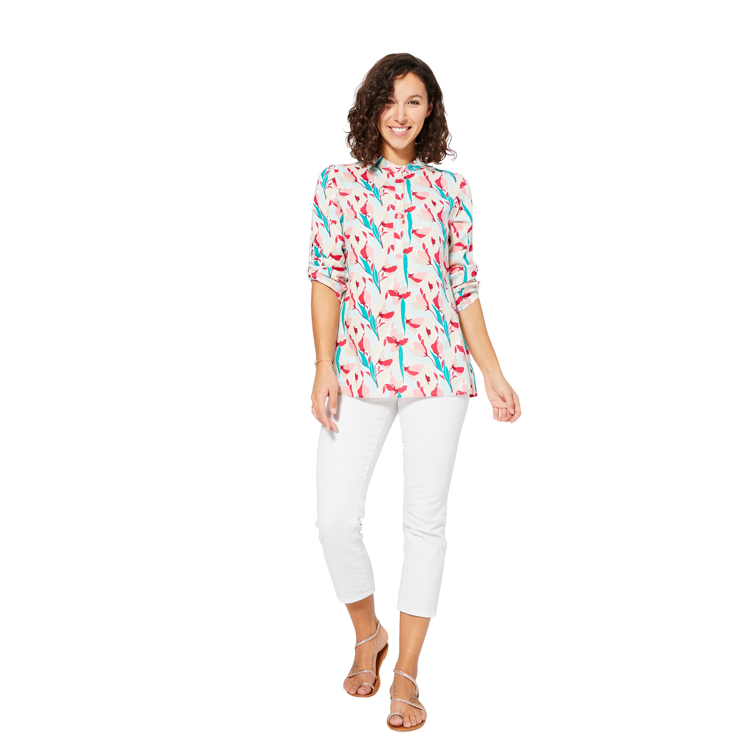 Top été long manches 3/4 Candy - 100% viscose - Akoustik Online