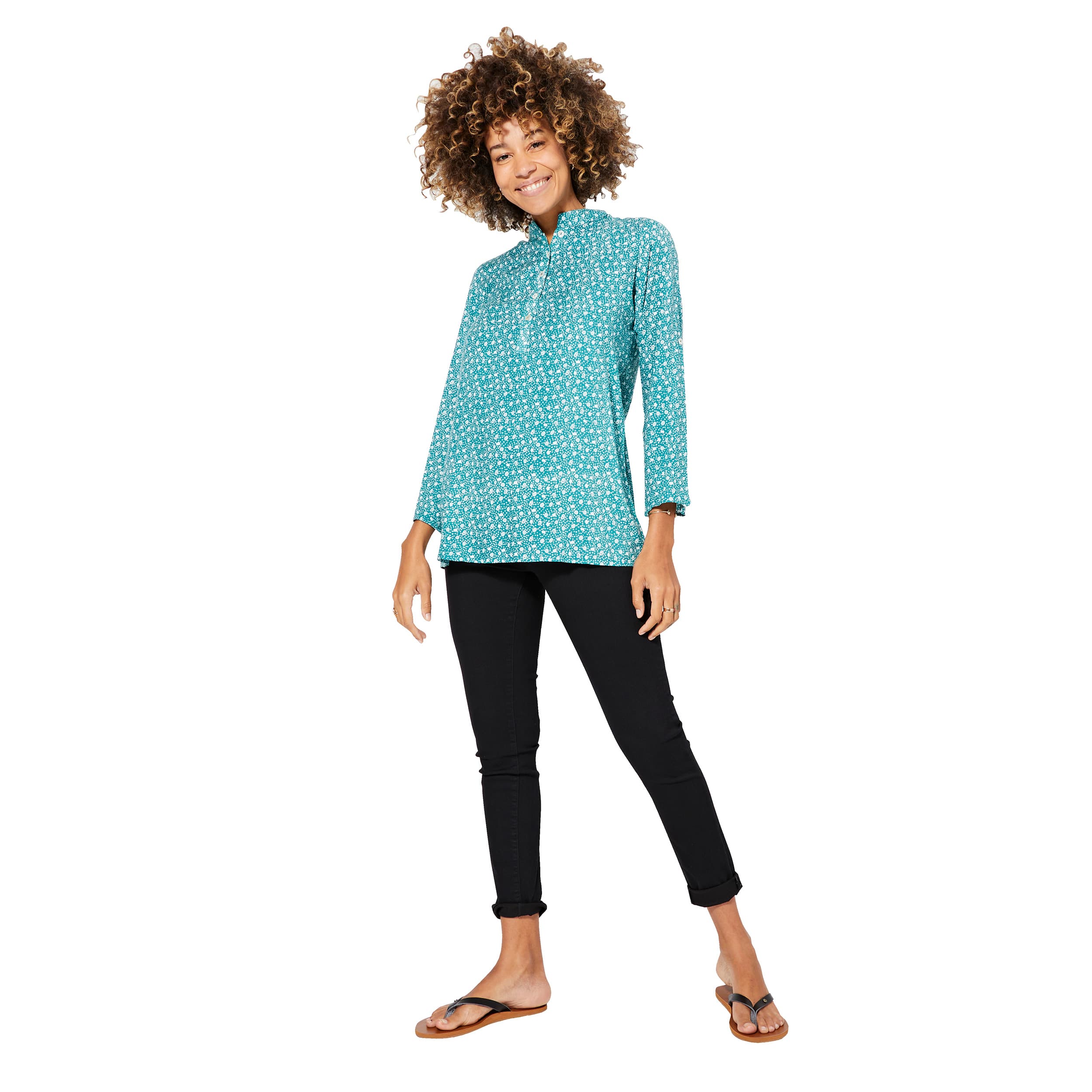 Top été long manches 3/4 Victor - 100% viscose - Akoustik Online