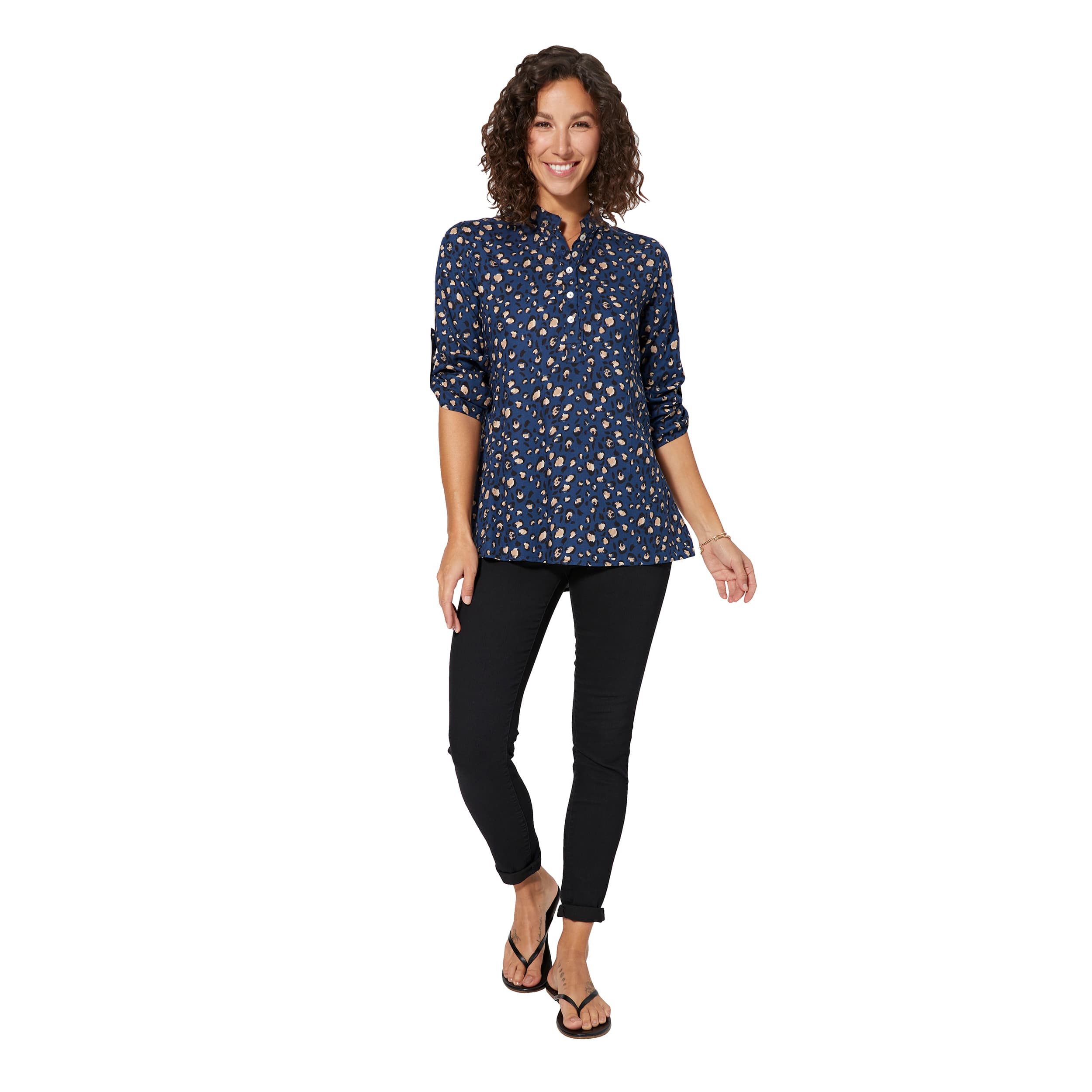 Top été long manches 3/4 Pyry - 100% viscose - Akoustik Online