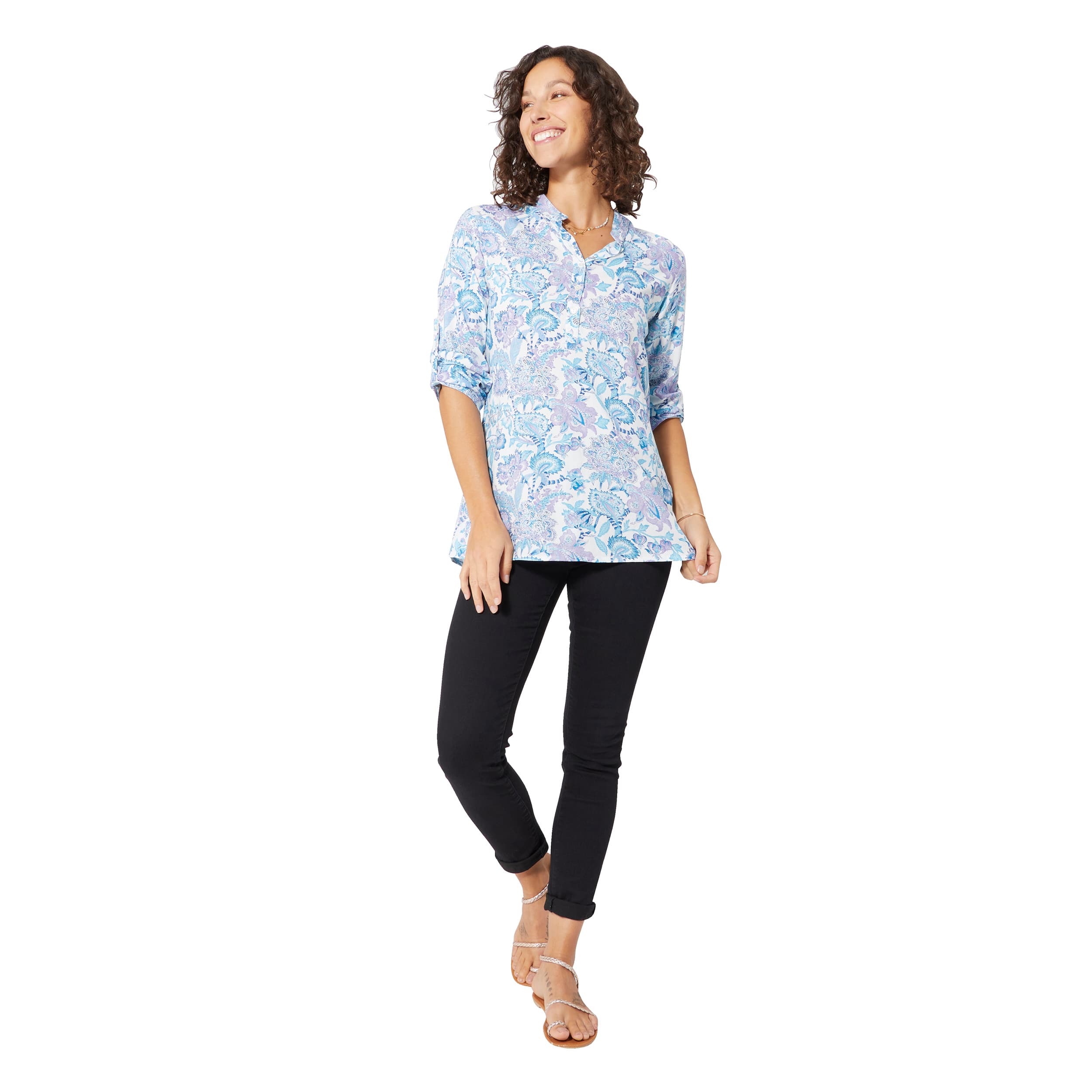Top été long manches 3/4 Caprina - 100% viscose - Akoustik Online