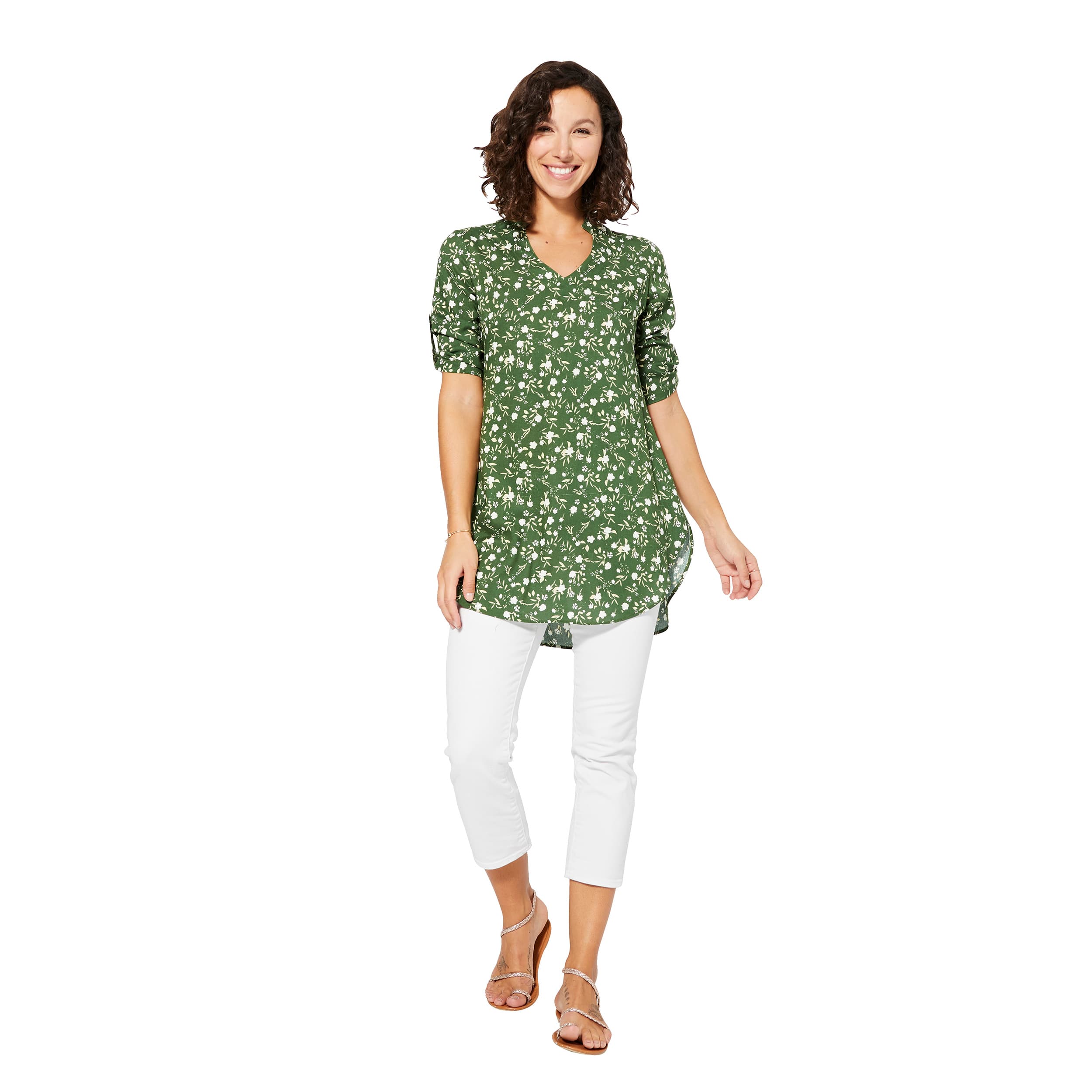 Tunique été manches 3/4 Braith - 100% viscose - Akoustik Online