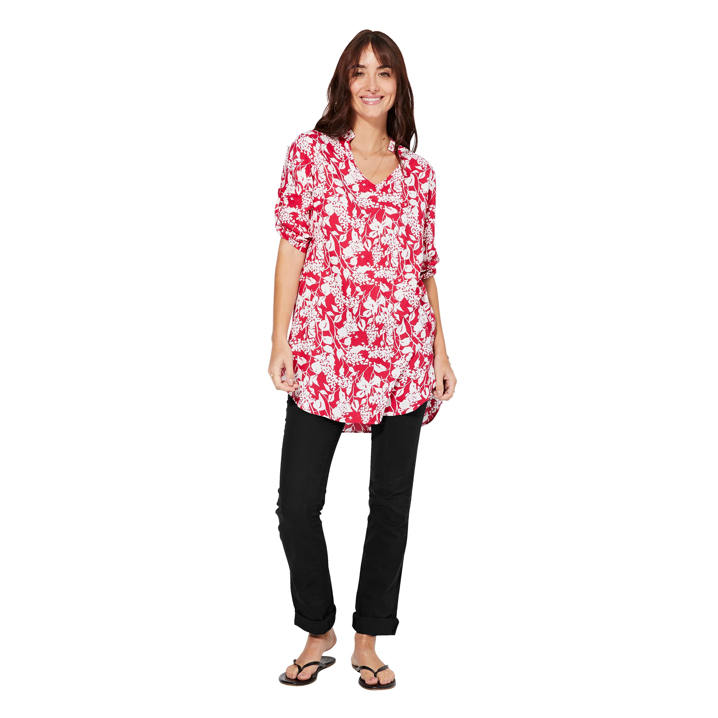 Tunique été manches 3/4 Sammie - 100% viscose - Akoustik Online