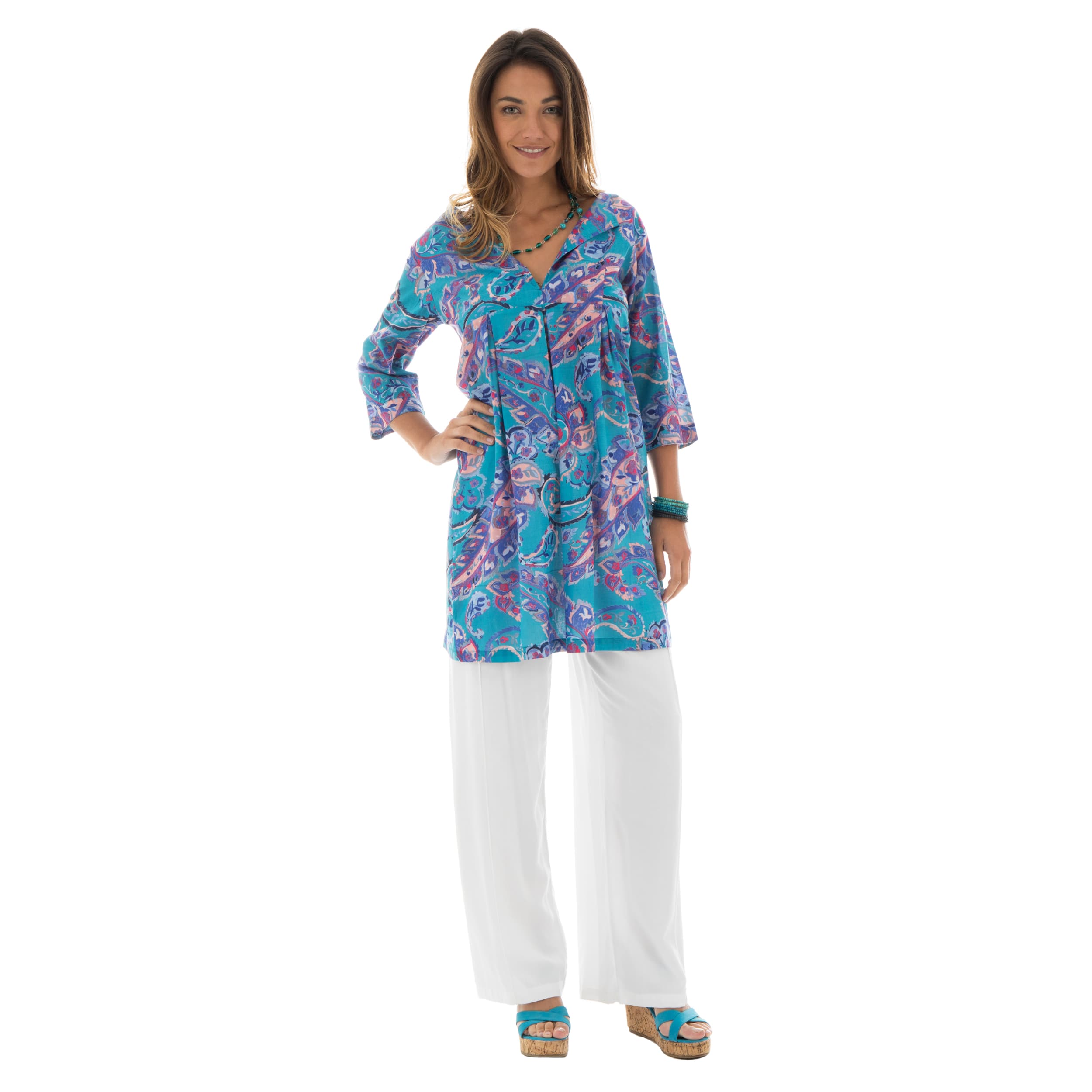 Tunique été Annunziata - 100% voile de coton - Akoustik Online