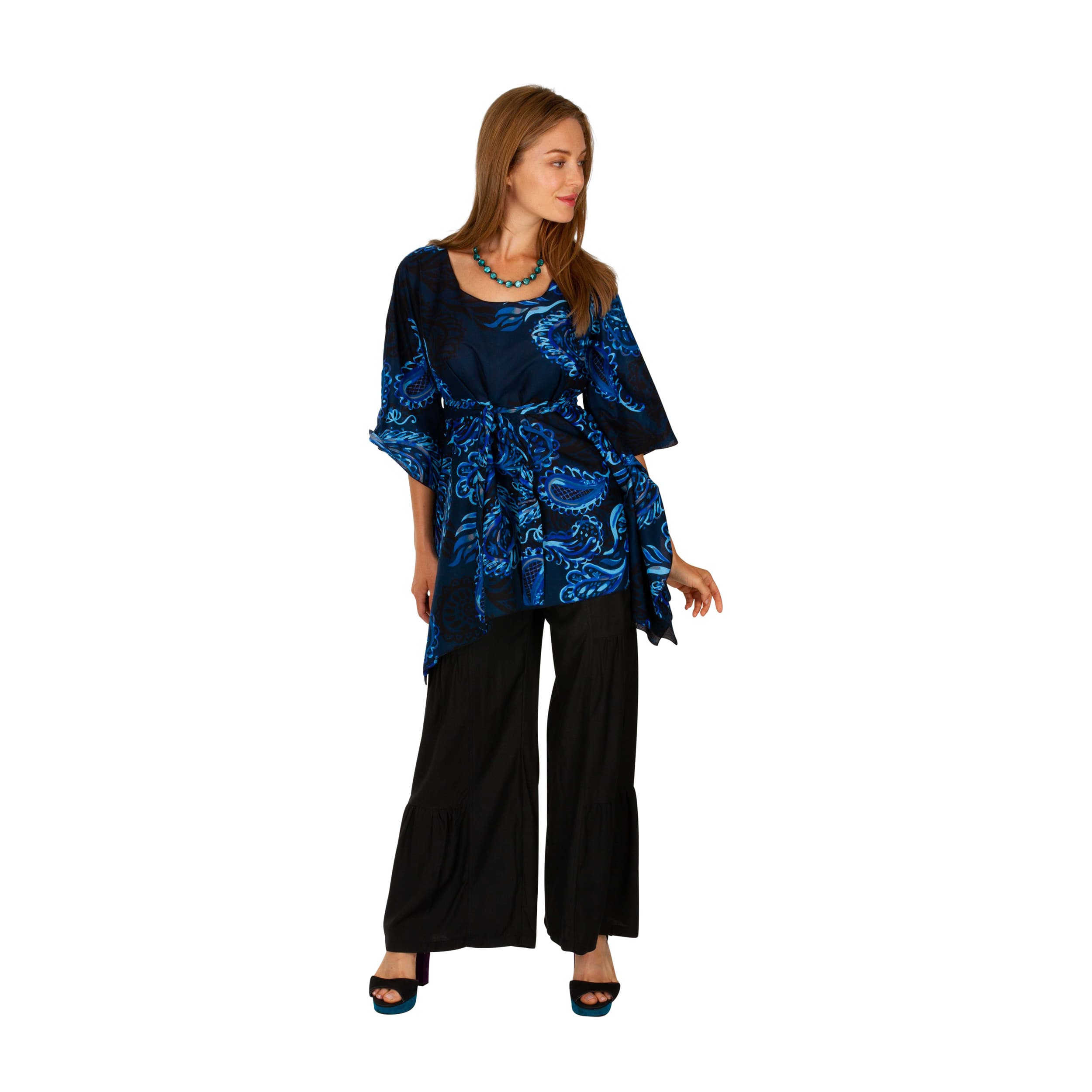Tunique été manches 3/4 Coumba - 100% voile de coton - Akoustik Online